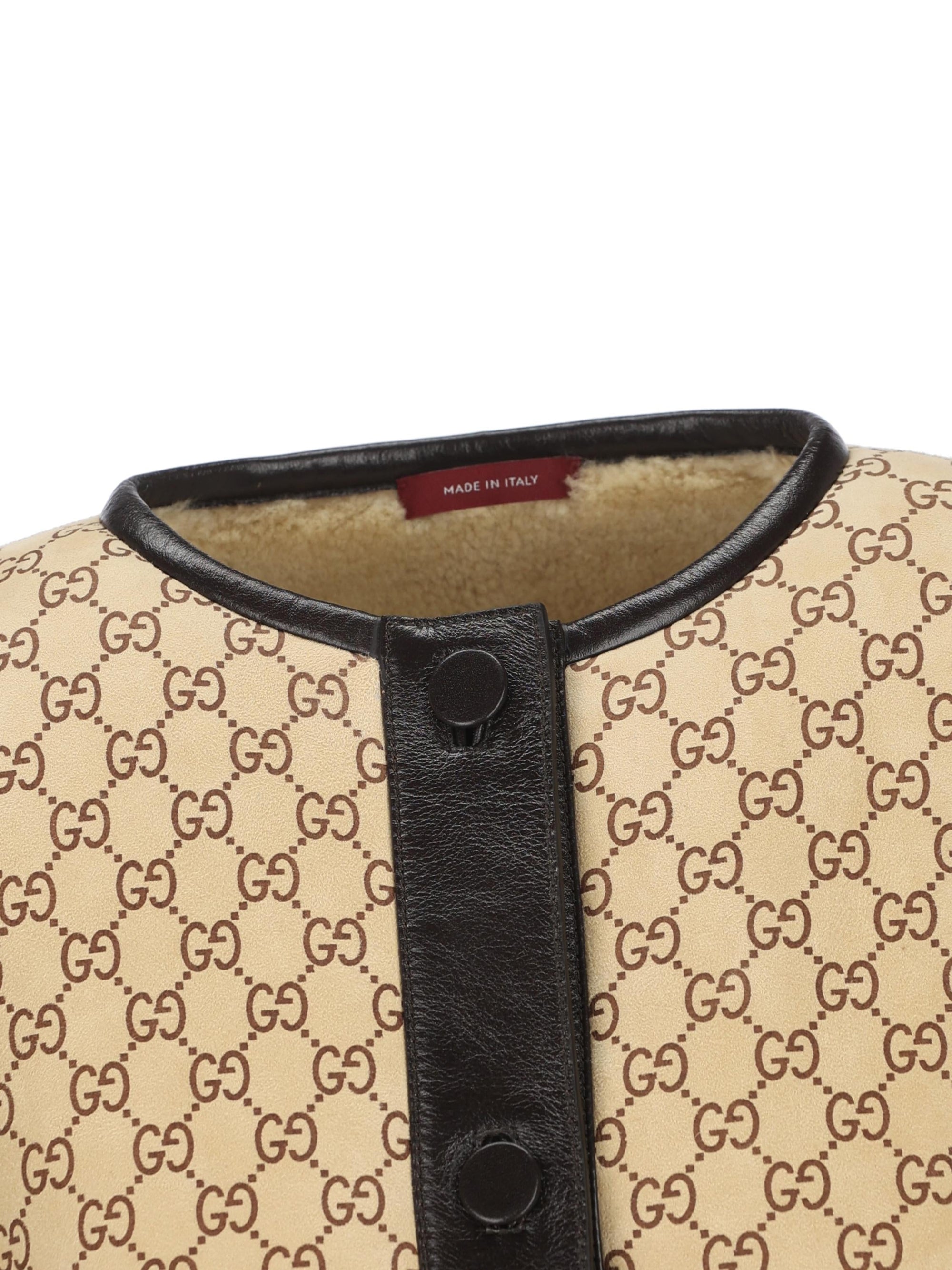 Giacca In Montone Gg Gucci – Гарантія оригінальності – детальний вид