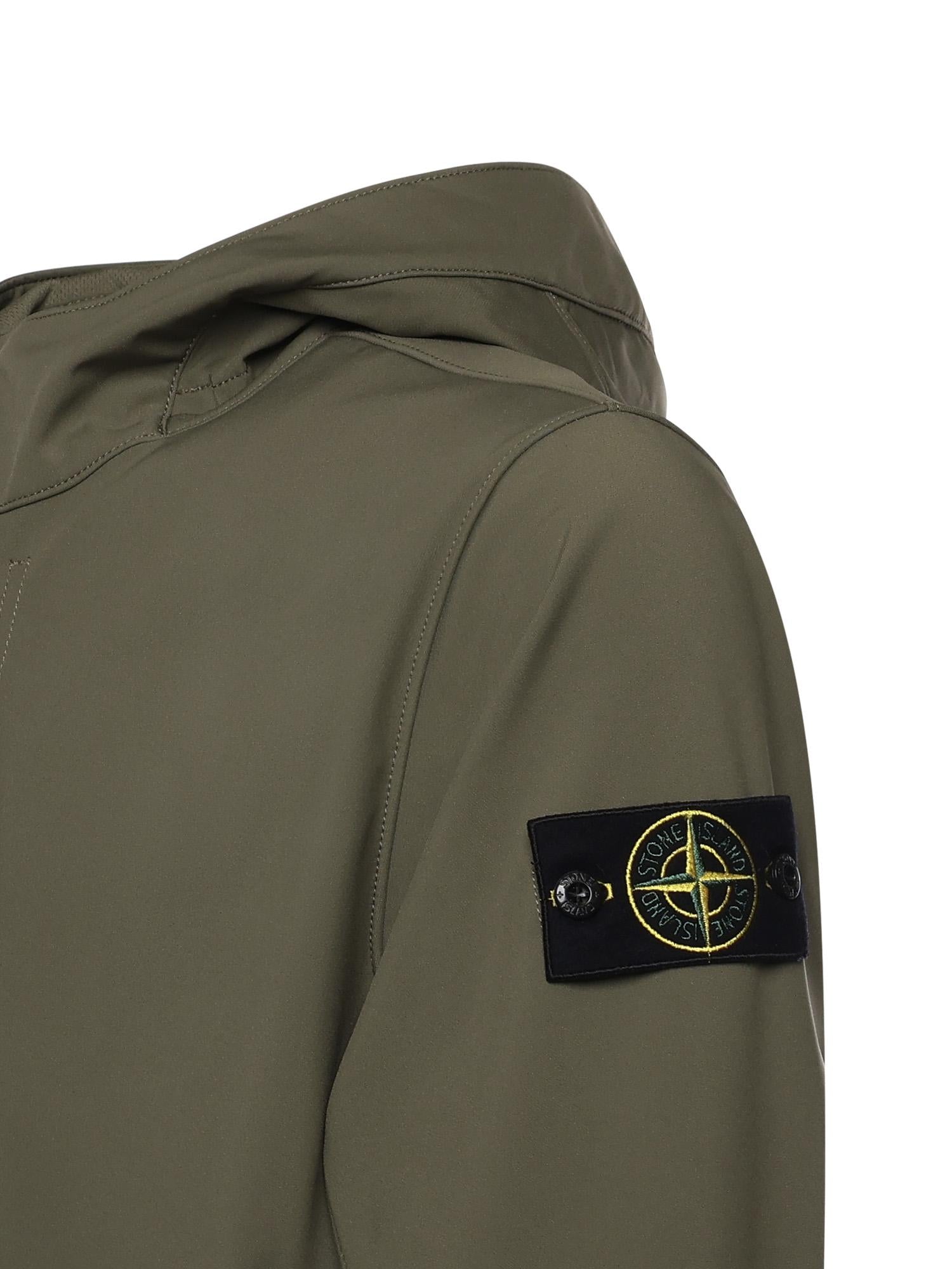 Оригінальна Giacca Antigoccia In Reps DI Nylon Con Logo Stone island – вид ззаду