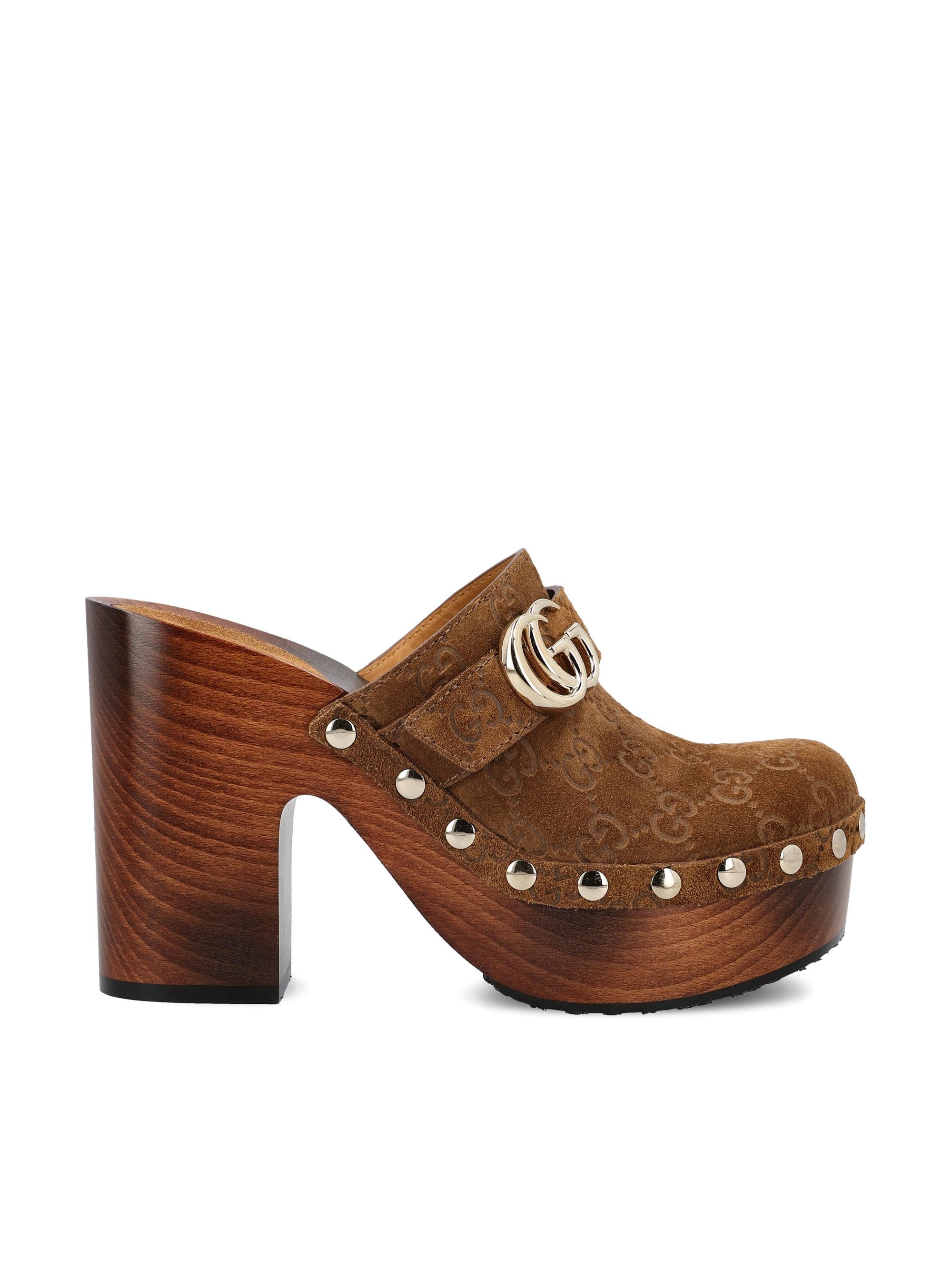 Platform Clog With Double G And Platform Gucci оригінал – Купити в Україні – боковий вид