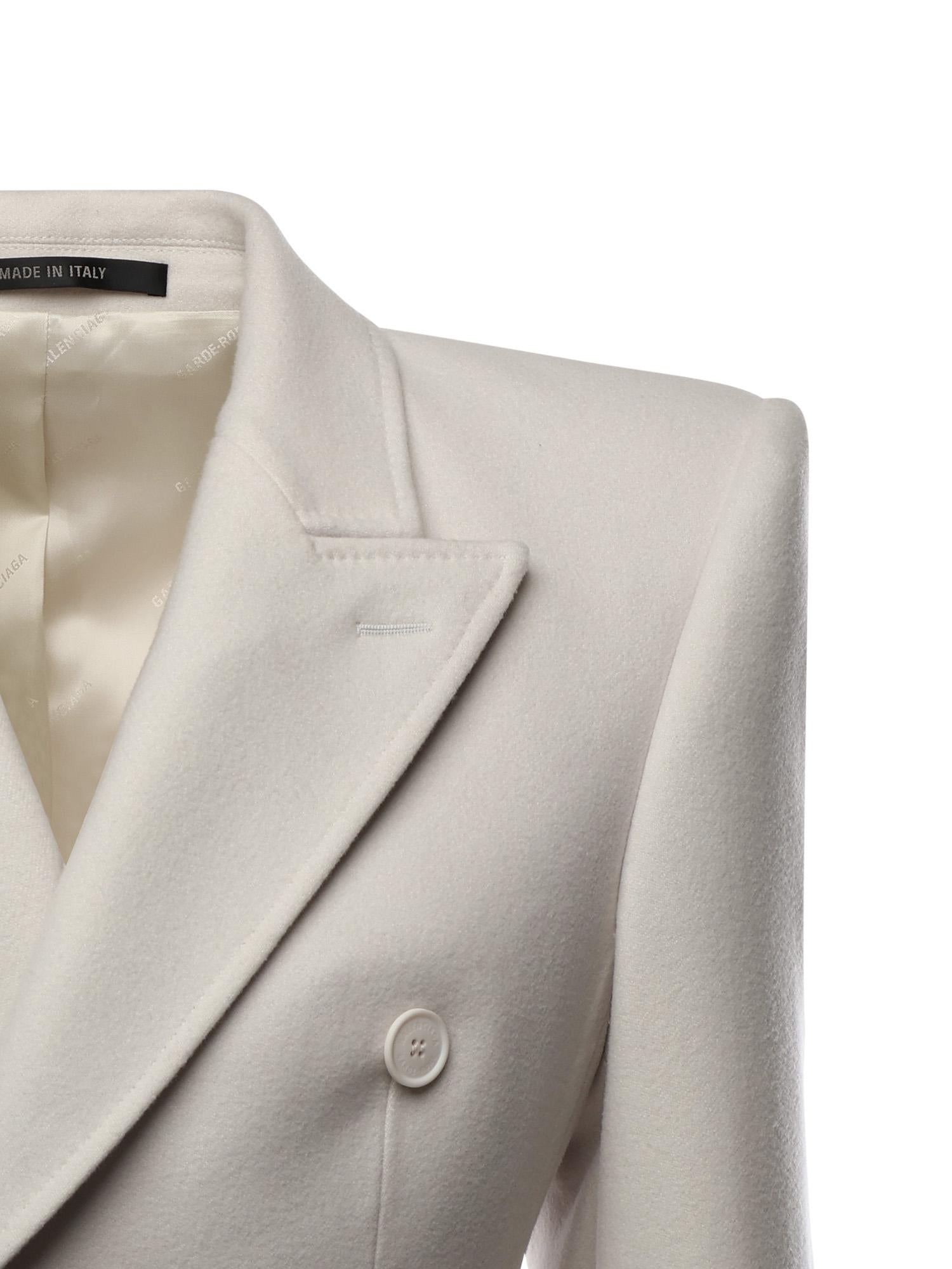 Giacca Hourglass In Cashmere Balenciaga оригінал – Купити в Україні – вид ззаду