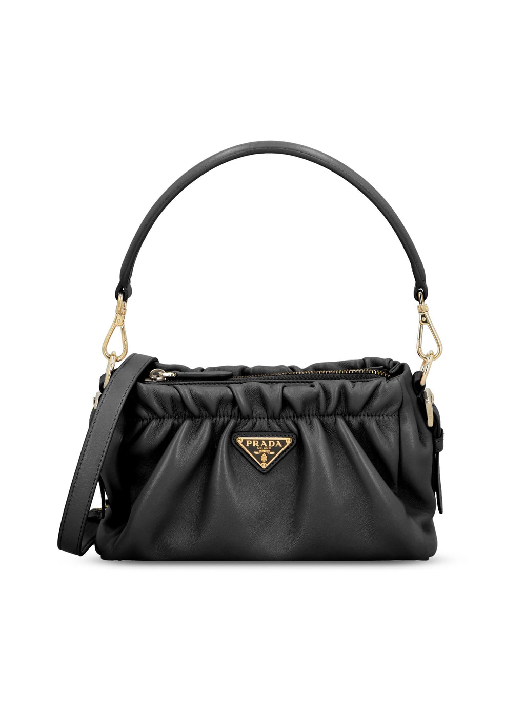 Borsa In Nappa Arricciata Prada оригінал – Купити в Україні – боковий вид