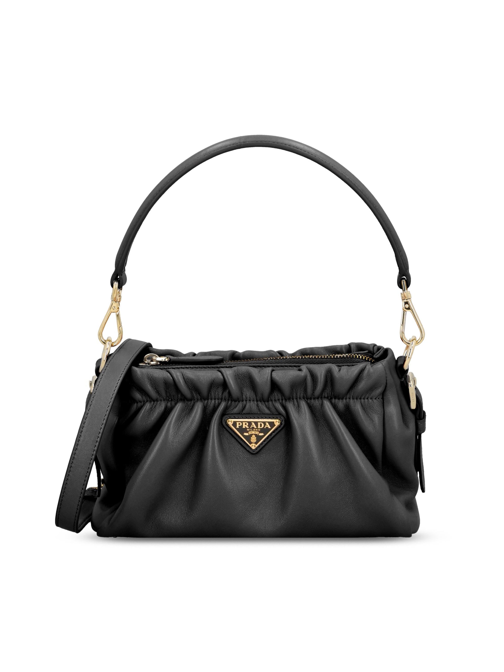 Borsa In Nappa Arricciata Prada оригінал – Купити в Україні – боковий вид