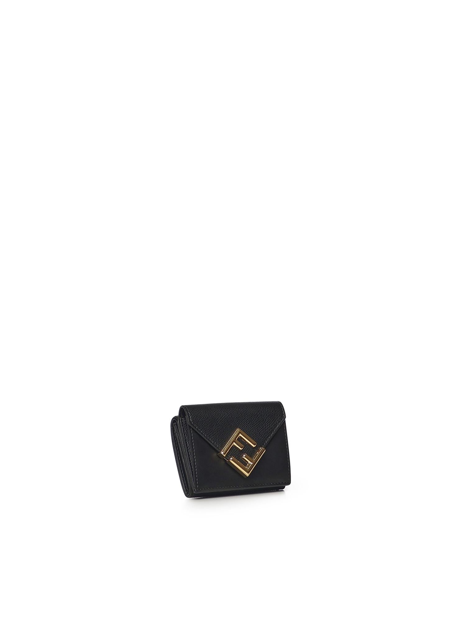 Оригінальна Portafoglio Mini Tri-Fold Ff Diamonds In Pelle Fendi – вид ззаду