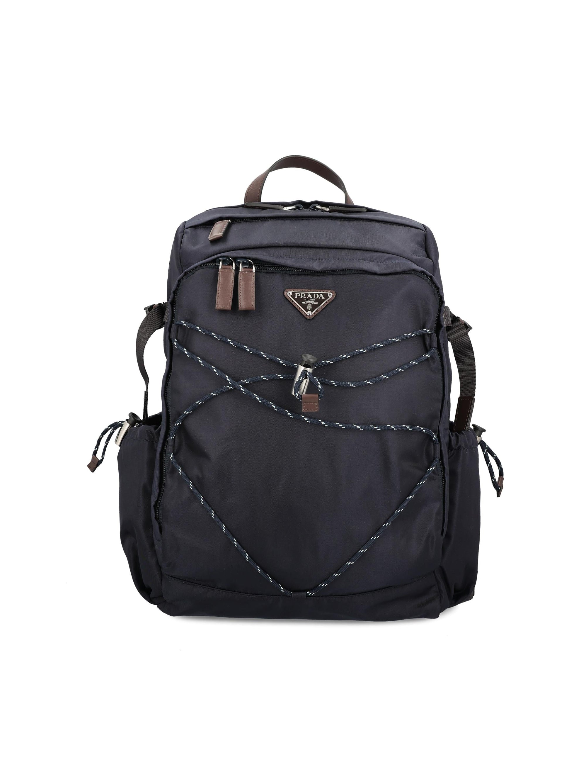 Оригінальна Zaino Prada Speedrock In Re Nylon E Pelle Prada – боковий вид