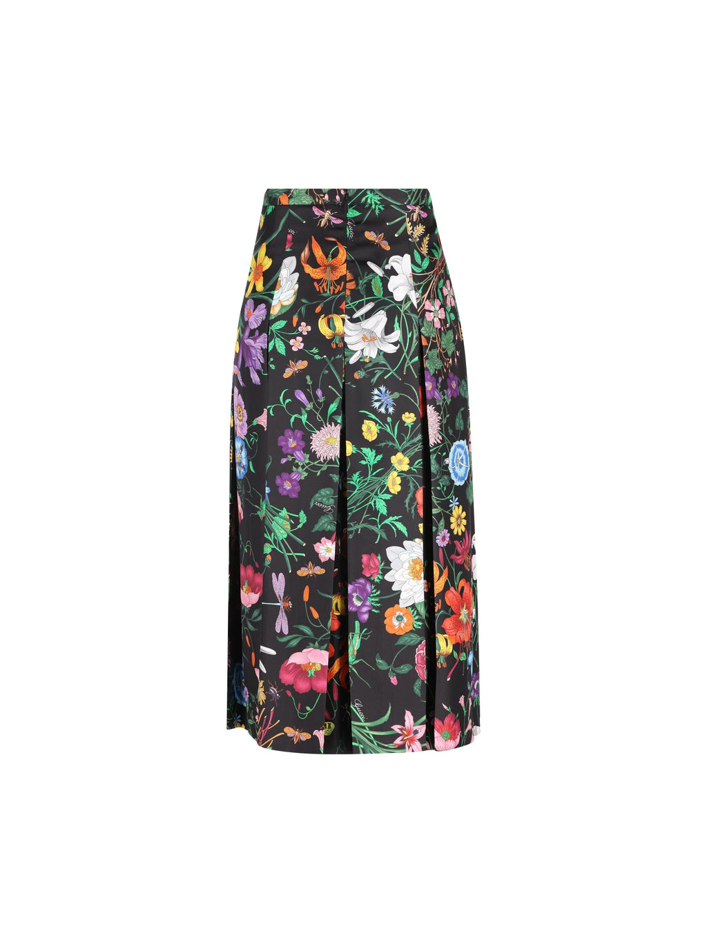 Pleated MIDI Skirt In Silk Gucci – Гарантія оригінальності – вид ззаду