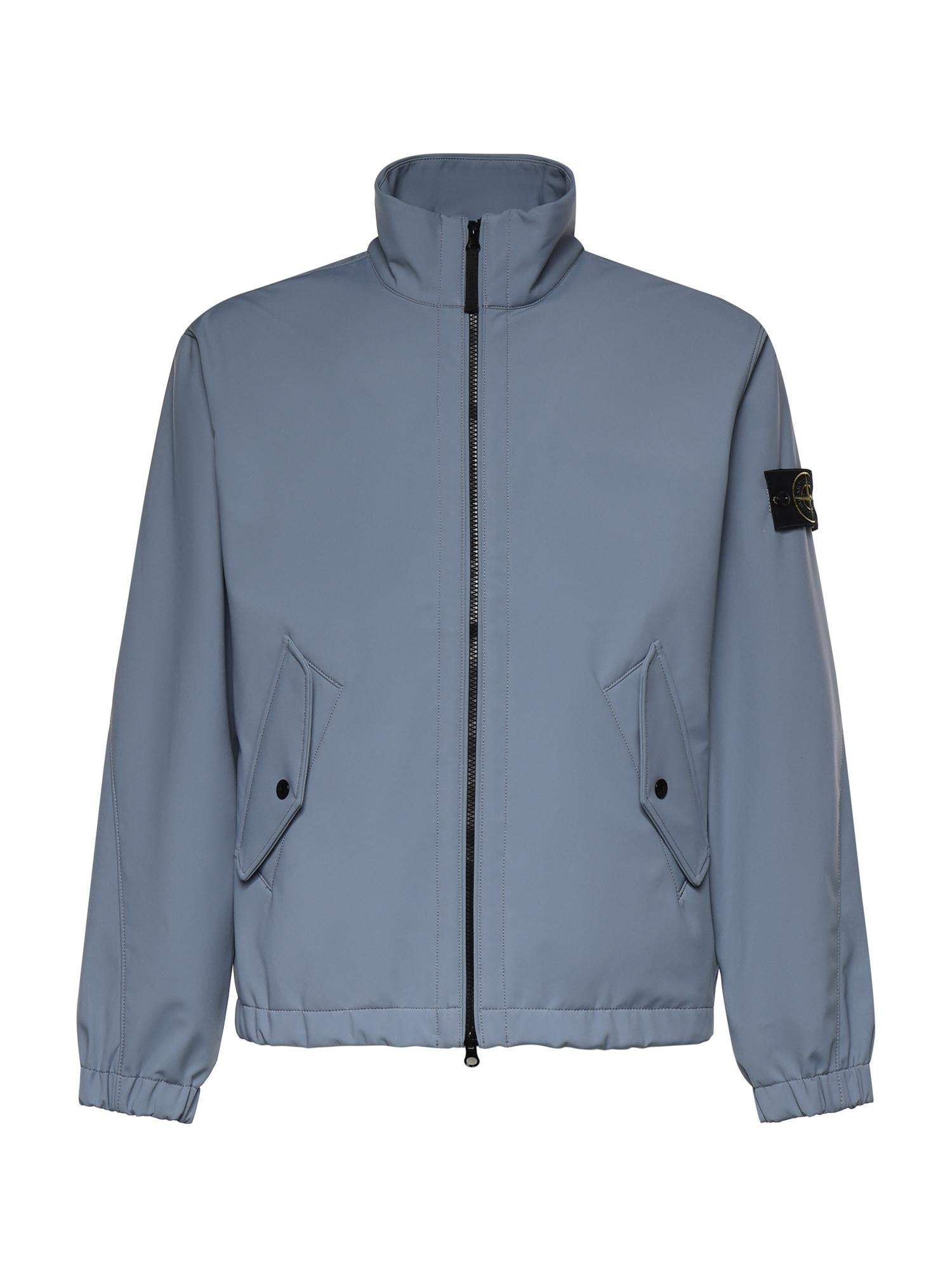 Оригінальна Giacca Light Soft Shell-R E.dye Technology Con Logo Stone island – боковий вид