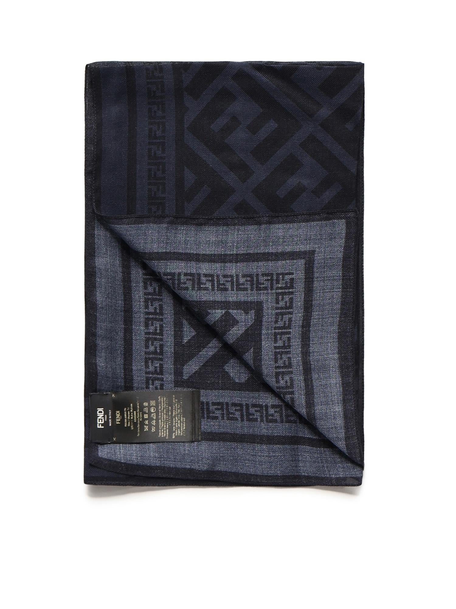 Оригінальна Bandana In Lana E Seta Ff Jacquard Fendi – детальний вид