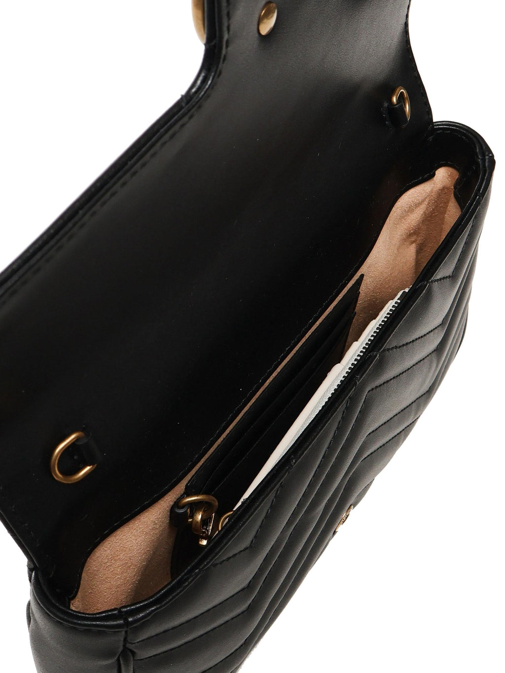 Borsa A Spalla Gg Marmont Piccola In Pelle Gucci – Гарантія оригінальності – збільшений вид