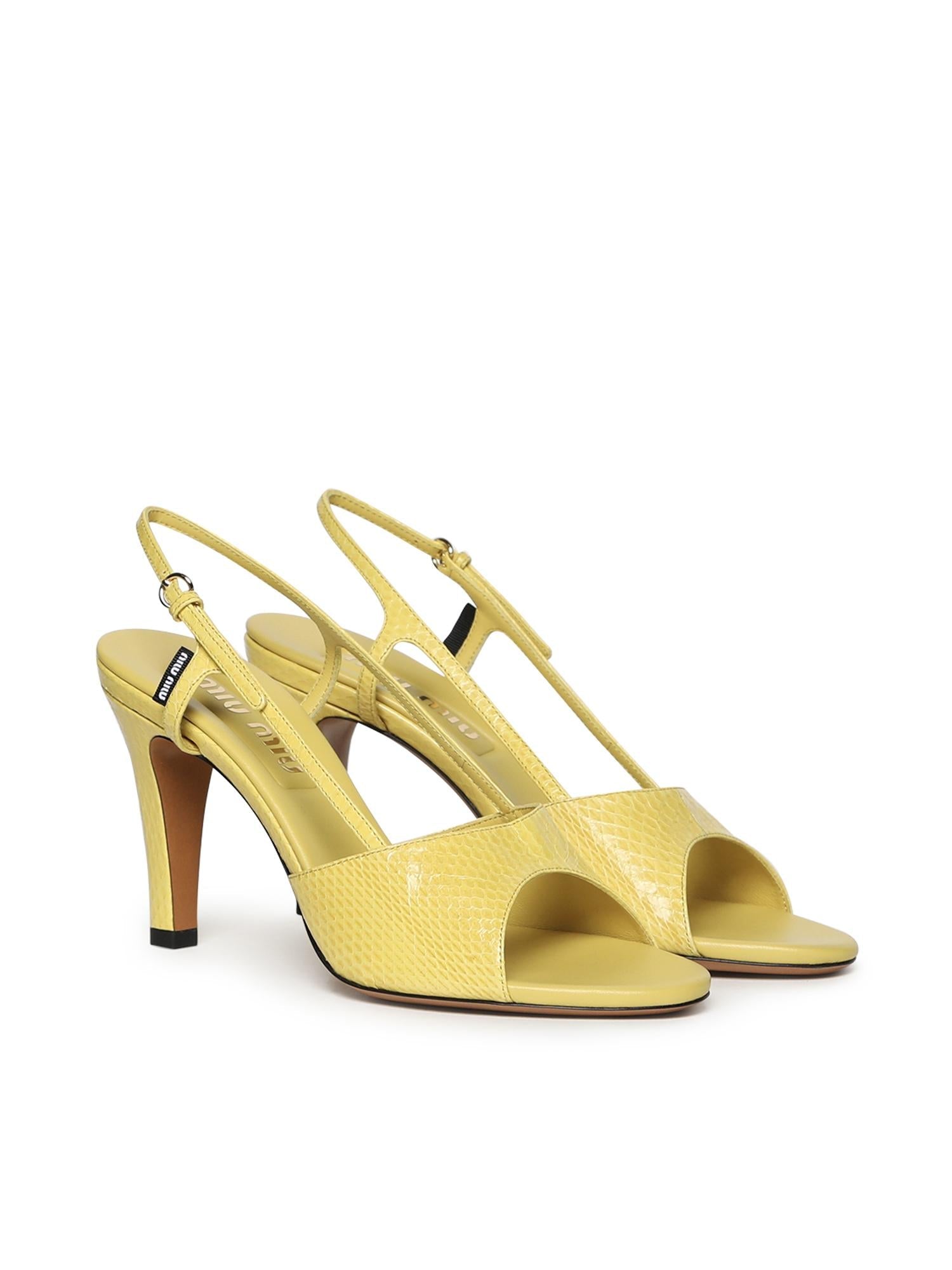 Sandali Slingback In Ayers Miu miu – Гарантія оригінальності – вид ззаду