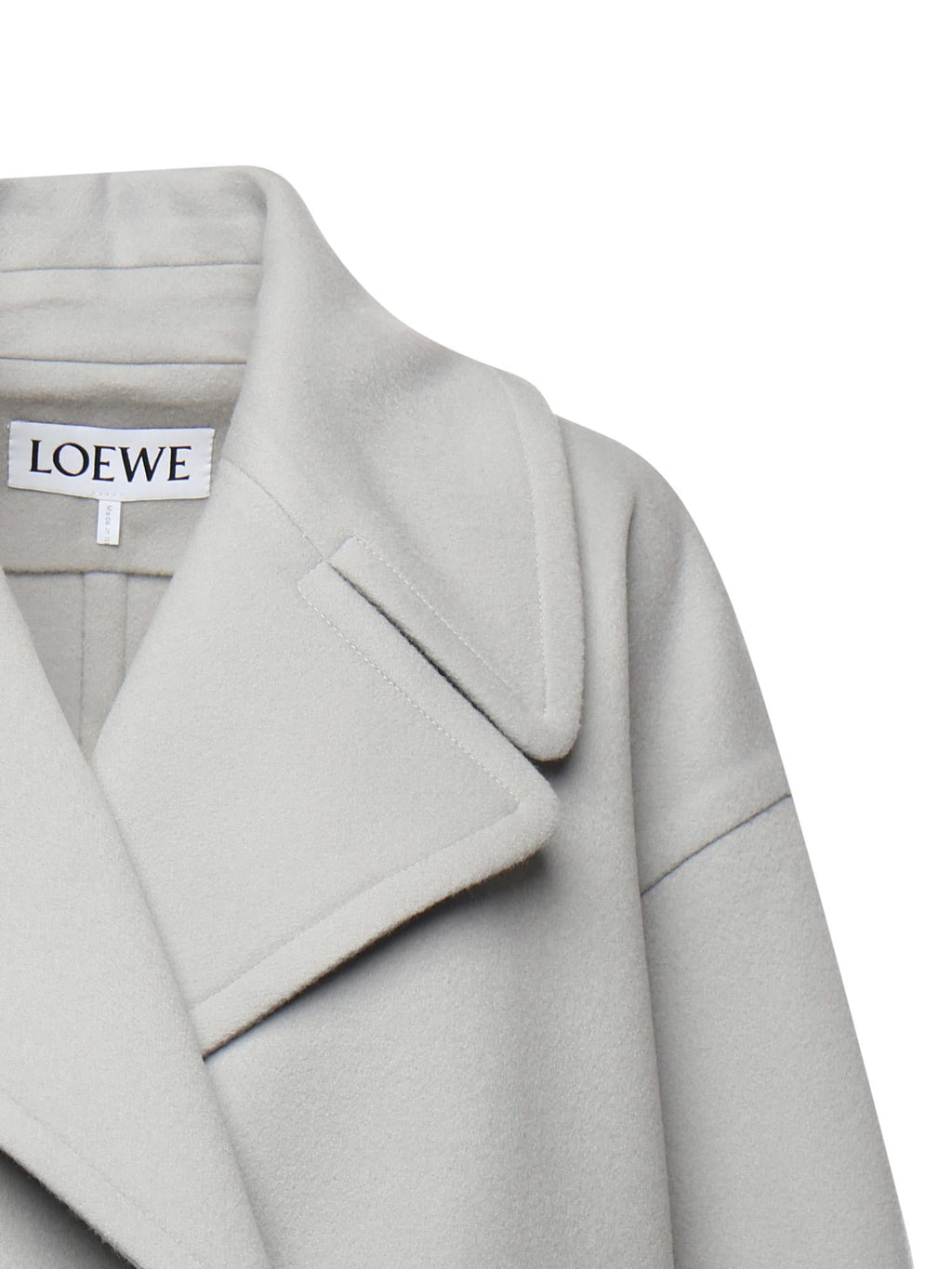 Caban Pebble In Lana Loewe – Гарантія оригінальності – вид ззаду