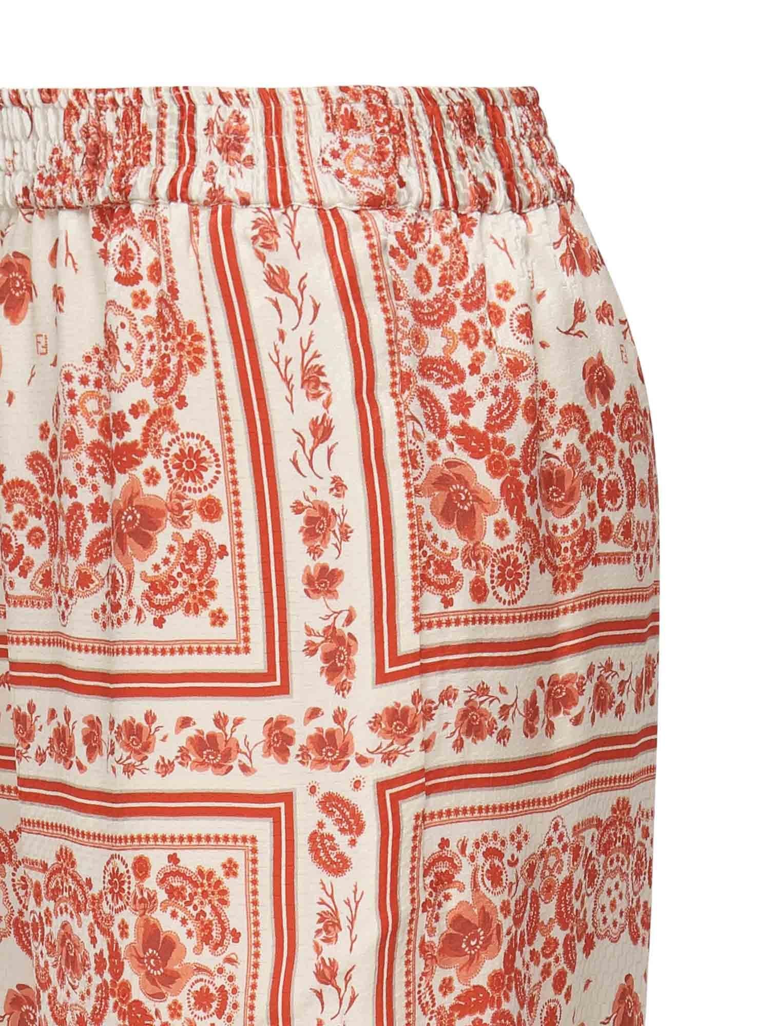 Pantaloni In Seta Con Stampa Fendi оригінал – Купити в Україні – вид ззаду
