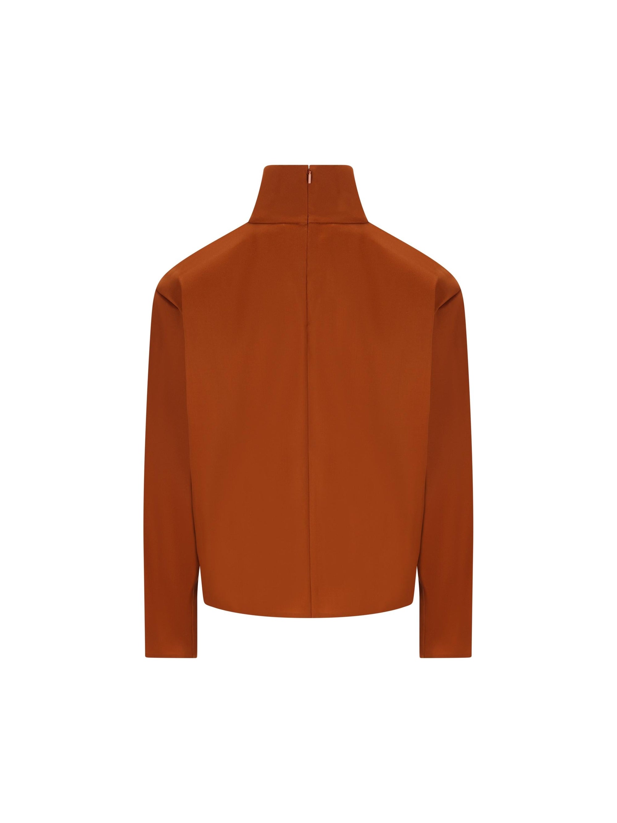 Оригінальна Silk Roll Neck Sweater Saint laurent – вид ззаду