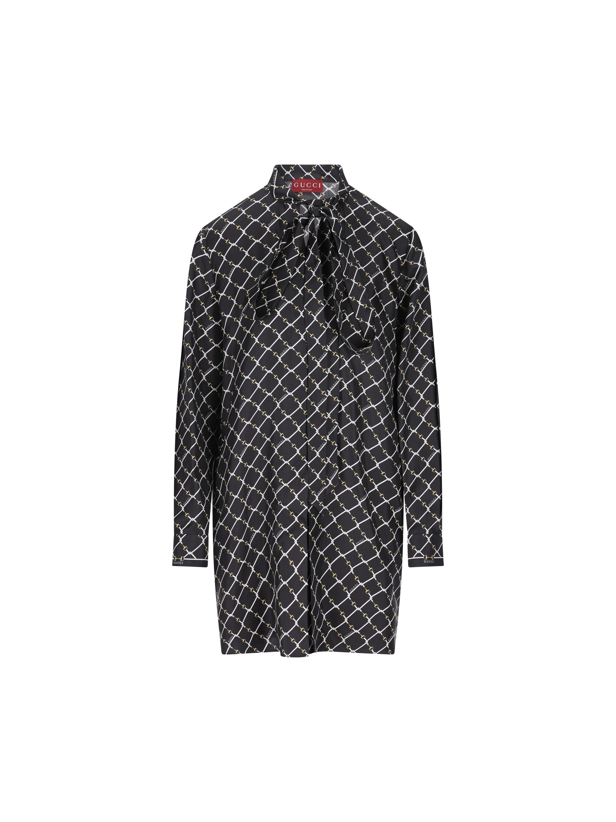 Silk Twill Dress Gucci оригінал – Купити в Україні – боковий вид