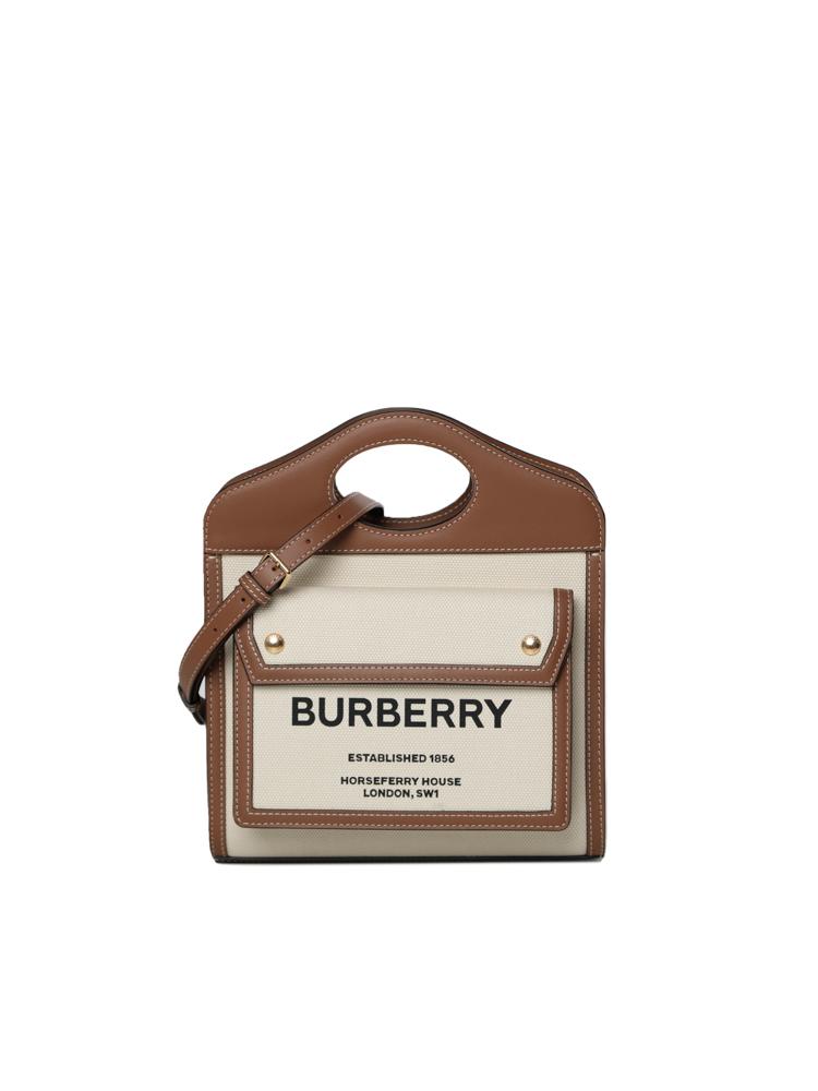 Mini Bag Pocket Con Logo Burberry оригінал – Купити в Україні – боковий вид