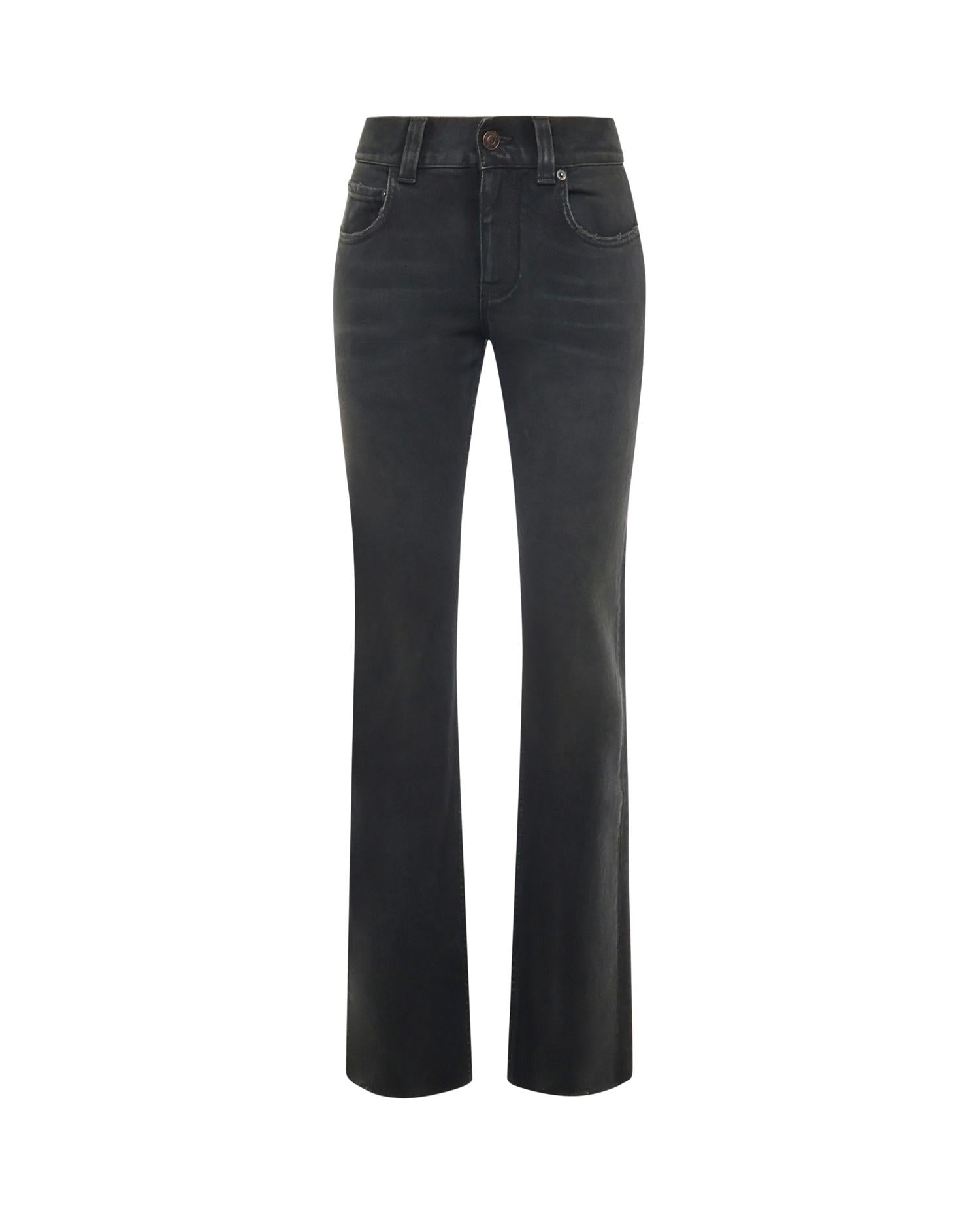 Оригінальна Jeans Bootcut In Denim Balenciaga – боковий вид