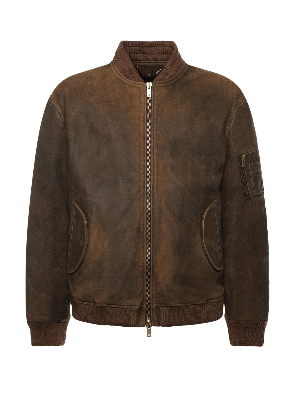 Bomber Orville In Pelle Golden goose – Гарантія оригінальності – боковий вид