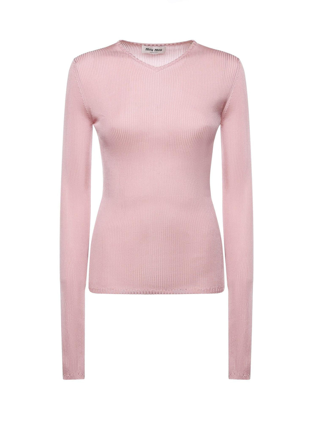 Maglia Scollo A V In Seta Miu miu оригінал – Купити в Україні – боковий вид