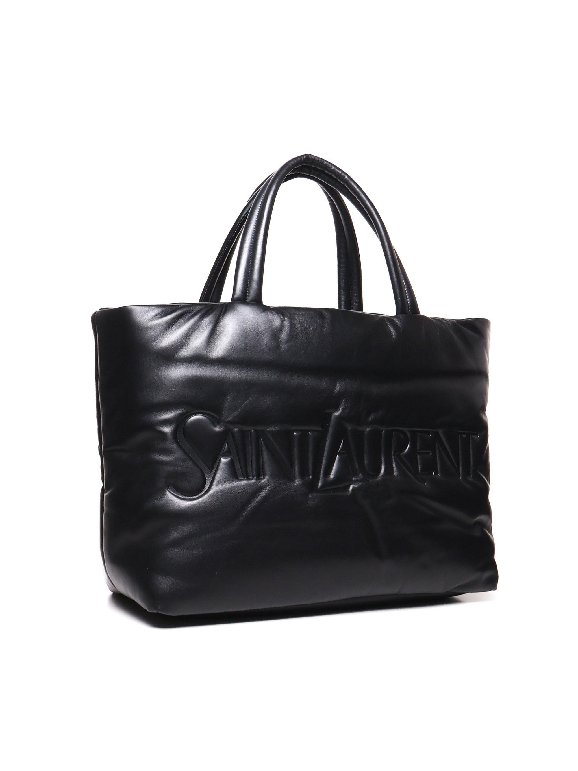 Borsa Tote Imbottita In Pelle Saint laurent – Гарантія оригінальності – вид ззаду