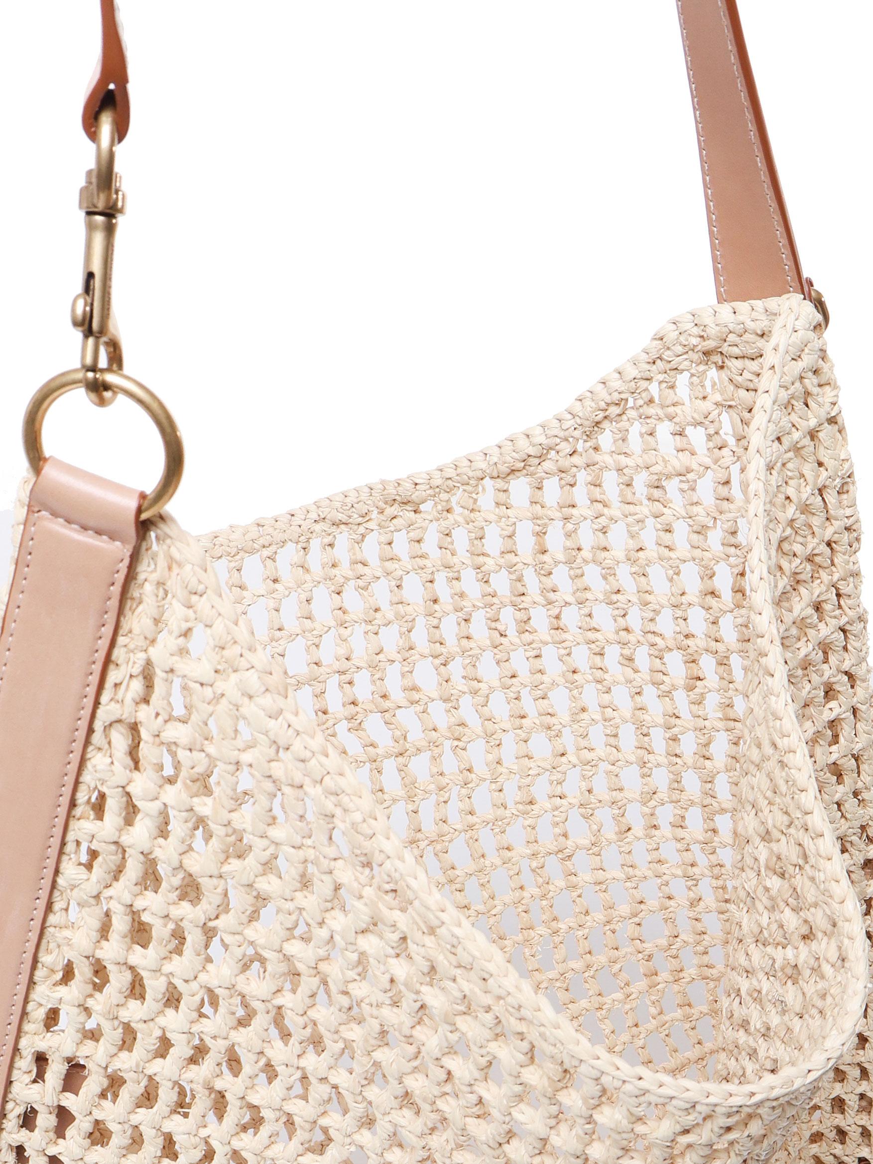 Borsa Oxalis In Rafia Macramè Saint laurent – Гарантія оригінальності – збільшений вид