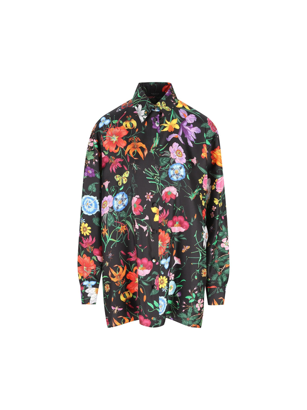 Silk Twill Shirt Gucci – Гарантія оригінальності – боковий вид