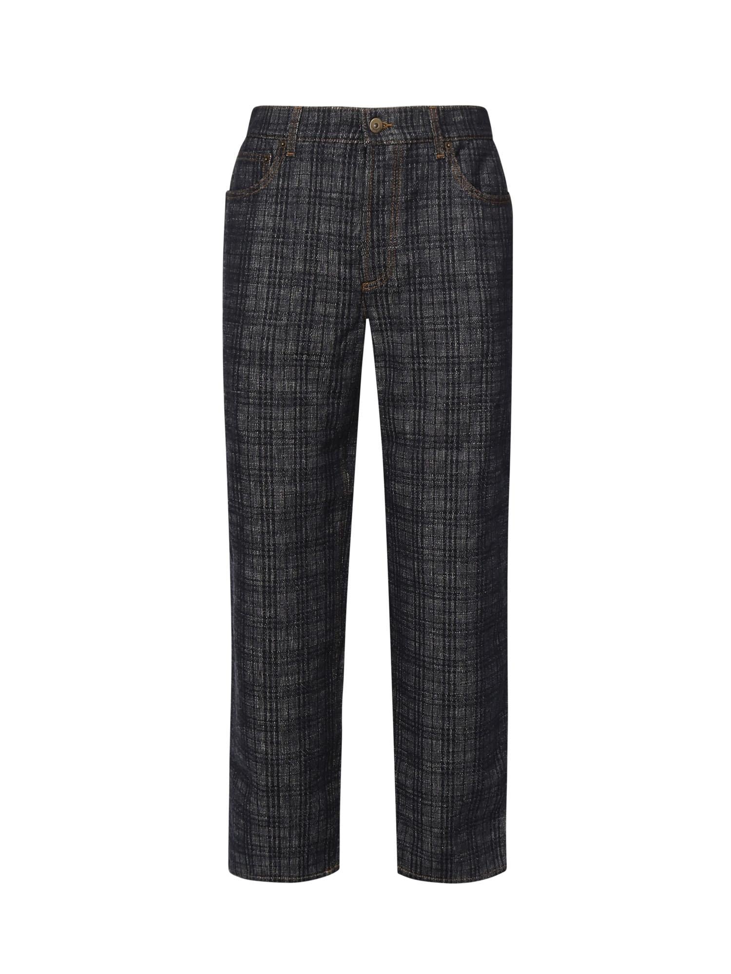 Jeans Check Jacquard Burberry – Гарантія оригінальності – боковий вид