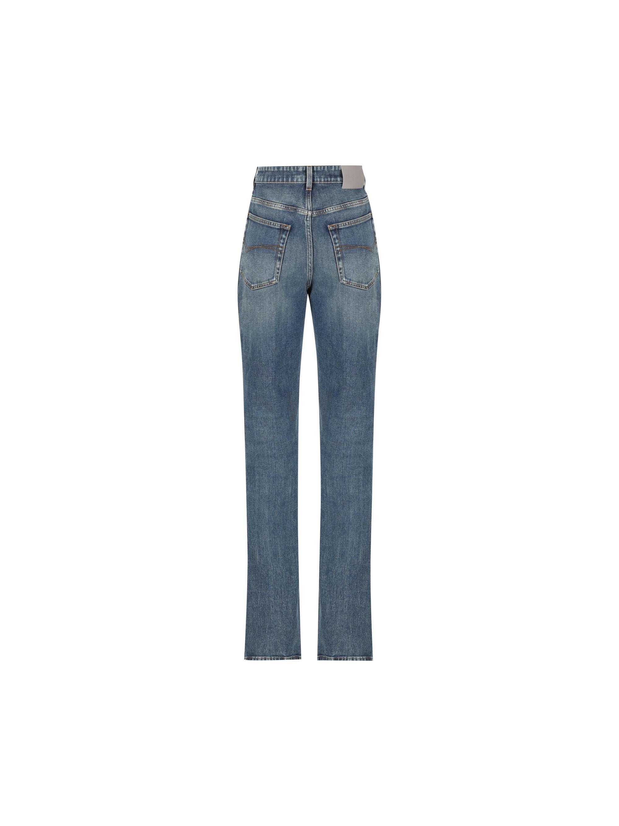 Jeans In Denim Balenciaga – Гарантія оригінальності – вид ззаду