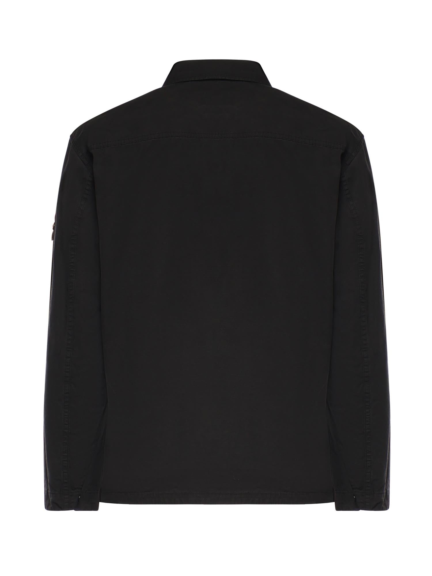 Оригінальна Overshirt In Cotone Con Logo Stone island – детальний вид