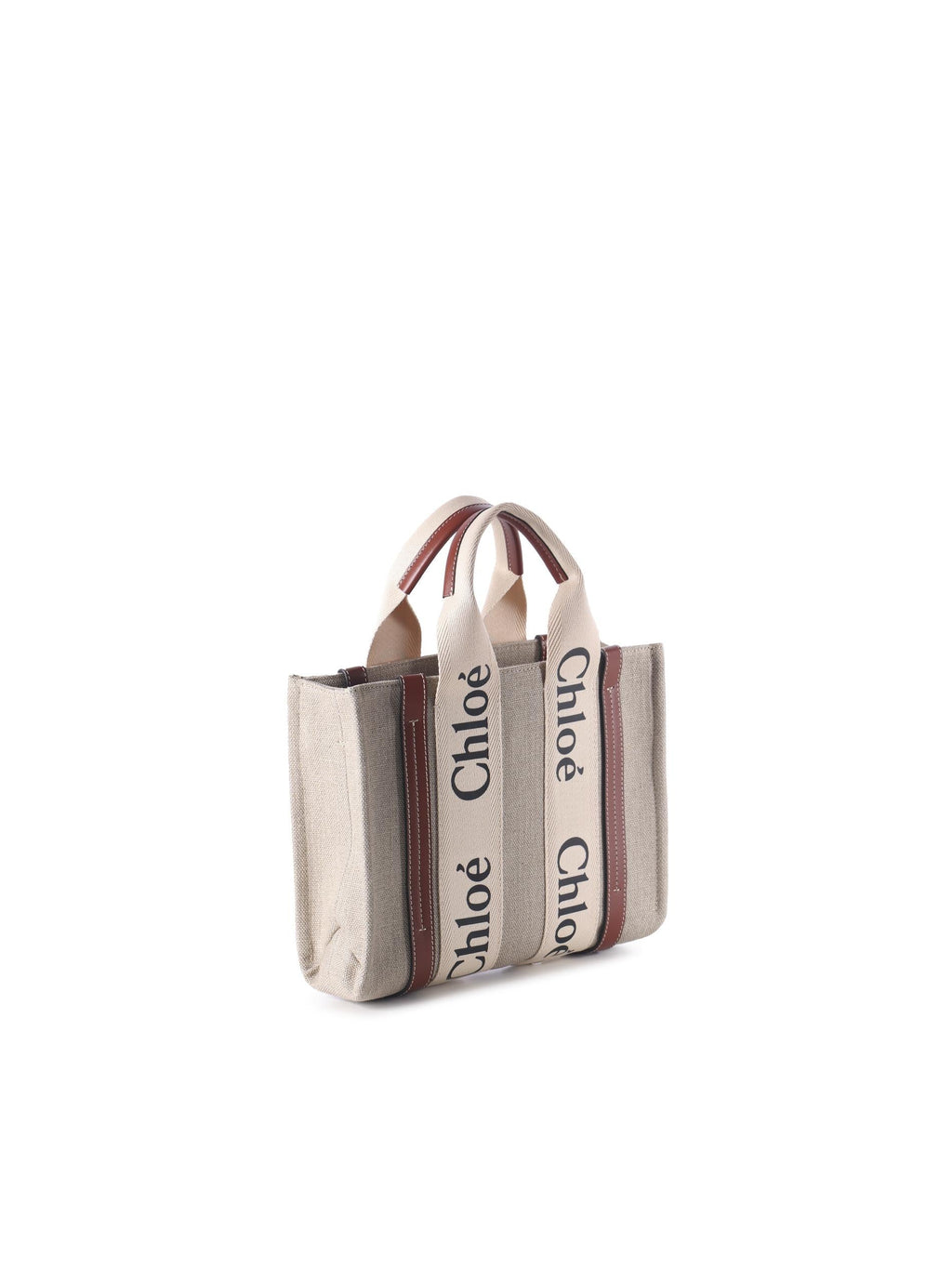 Tote Bag Piccola Woody In Lino Chloe – Гарантія оригінальності – вид ззаду
