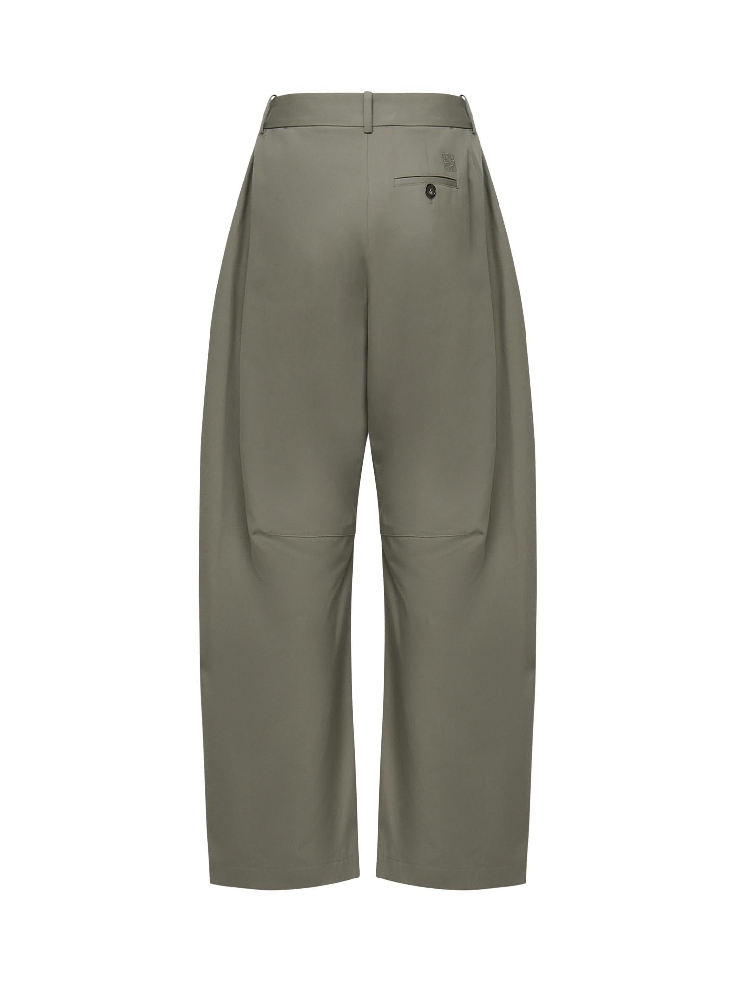 Pantaloni Barrel In Cotone E Seta Loewe – Гарантія оригінальності – детальний вид