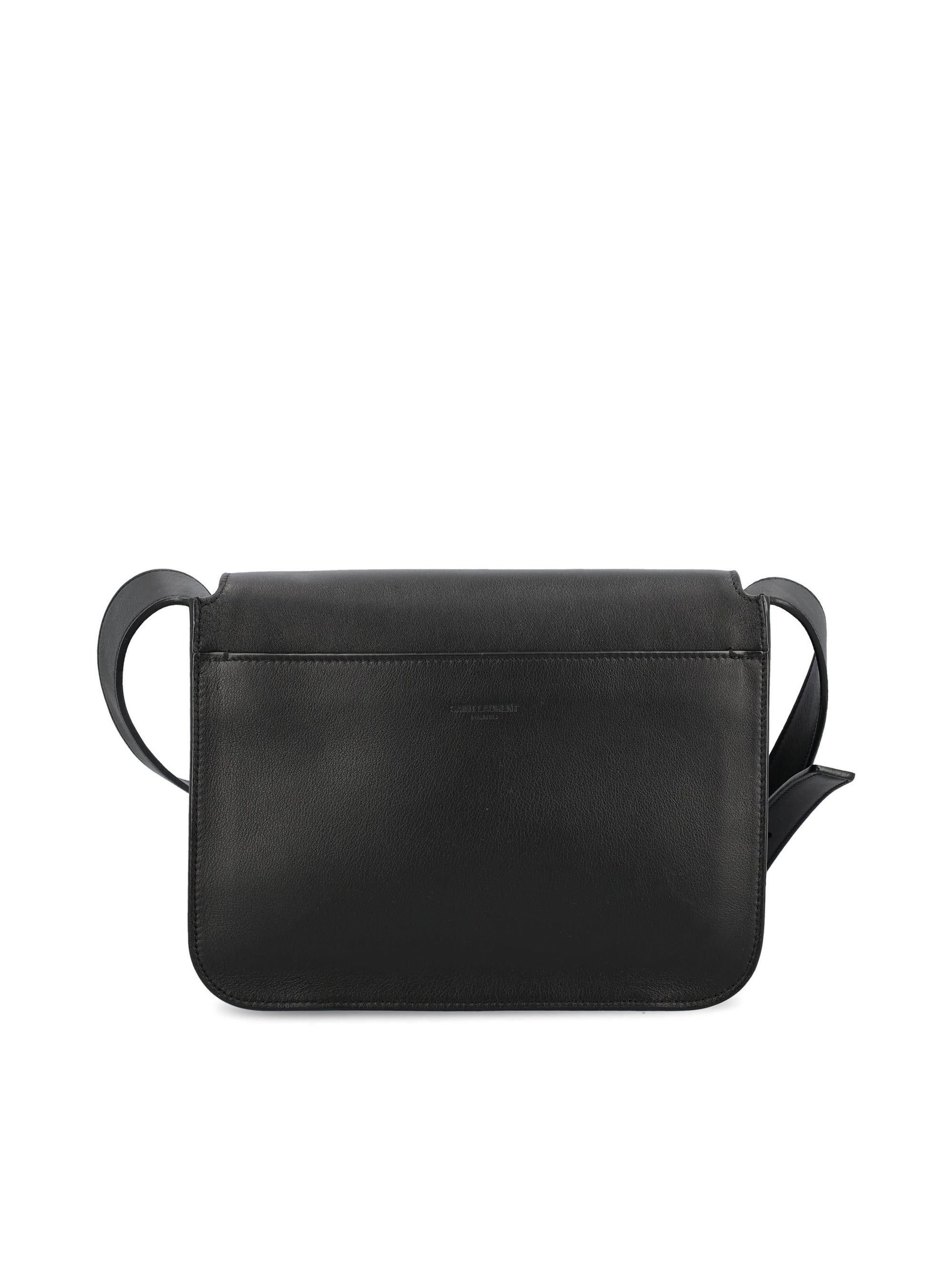 Small Messenger Bag In Leather Saint laurent – Гарантія оригінальності – вид ззаду