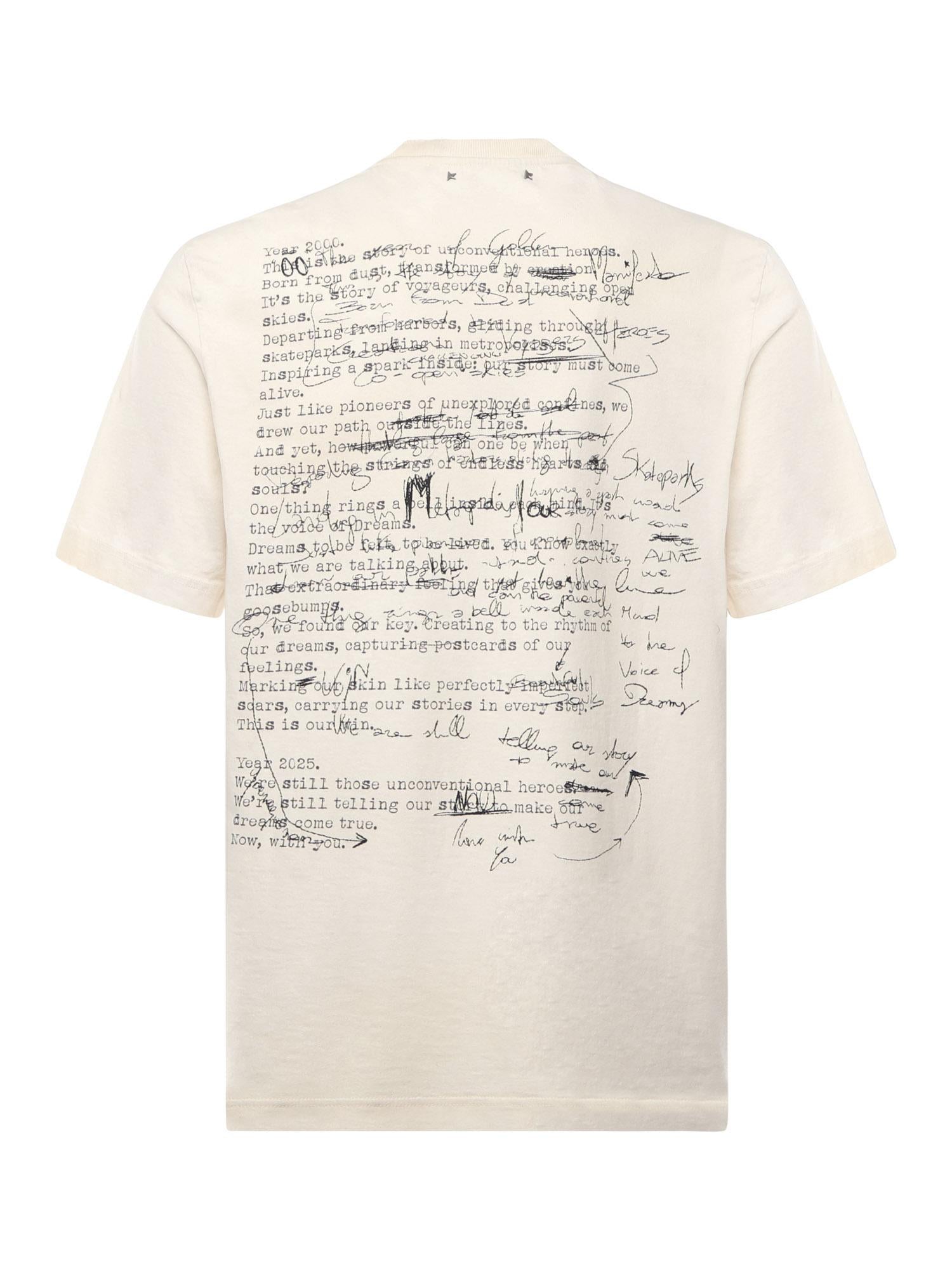 T-Shirt Journeys Con Stampa Golden goose – Гарантія оригінальності – детальний вид