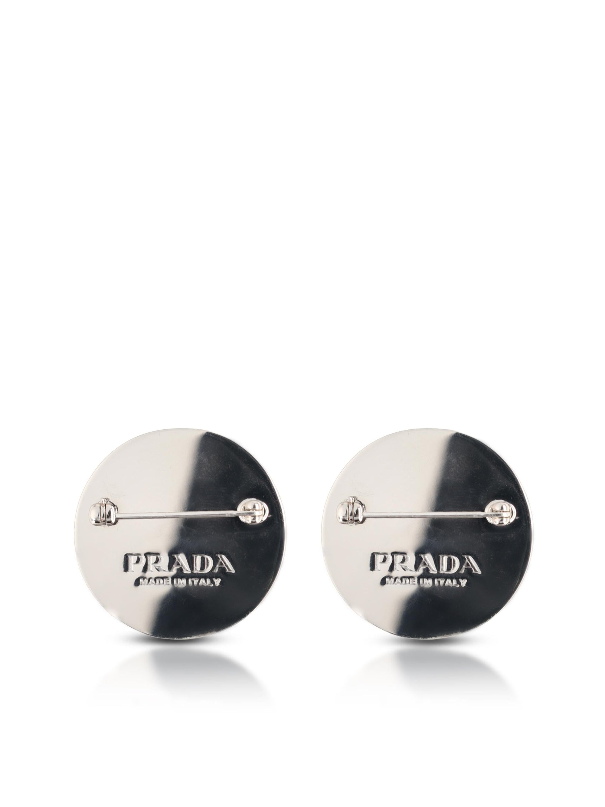 Enamelled Metal Brooches Prada – Гарантія оригінальності – вид ззаду