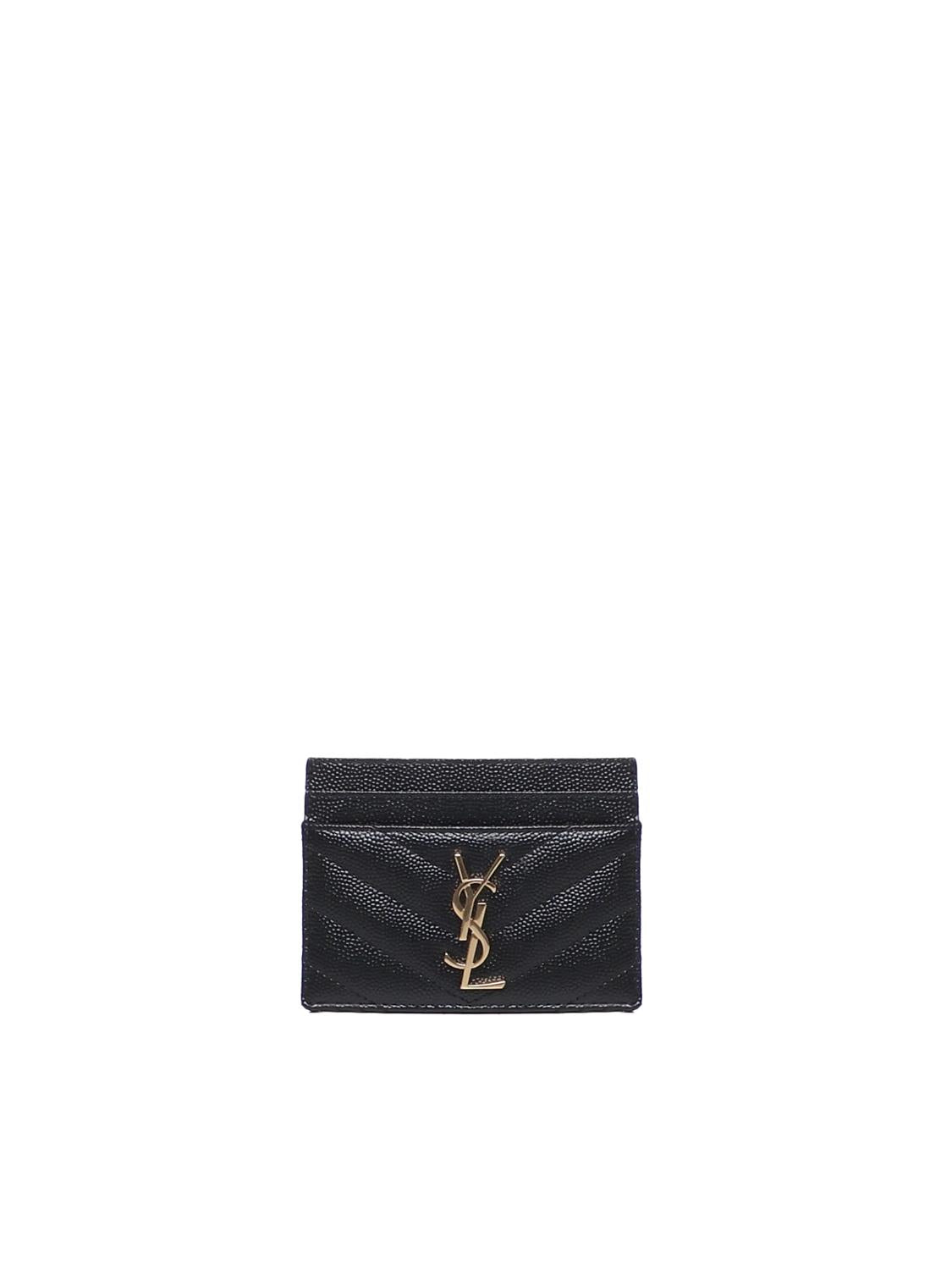 Portacarte Cassandre Matelassé Saint laurent оригінал – Купити в Україні – боковий вид