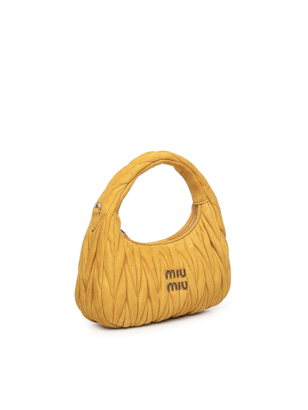 Borsa Wander In Pelle Scamosciata Matelassé Miu miu – Гарантія оригінальності – вид ззаду