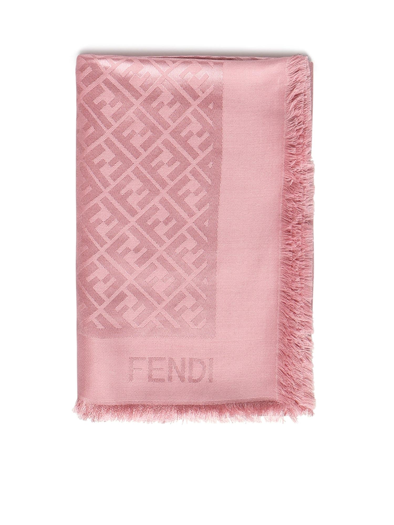 Scialle In Seta E Lana Ff Jacquard Fendi оригінал – Купити в Україні – боковий вид