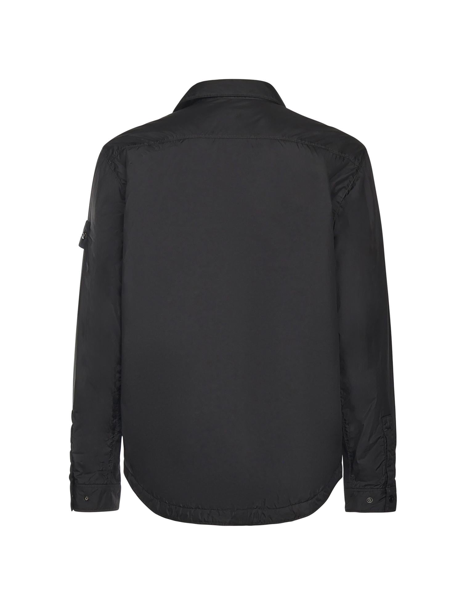 Overshirt In Nylon Con Logo Stone island – Гарантія оригінальності – детальний вид