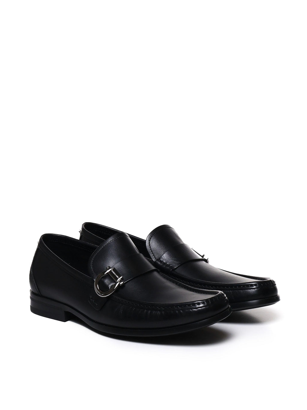 Mocassini In Pelle Gancini Salvatore ferragamo оригінал – Купити в Україні – вид ззаду