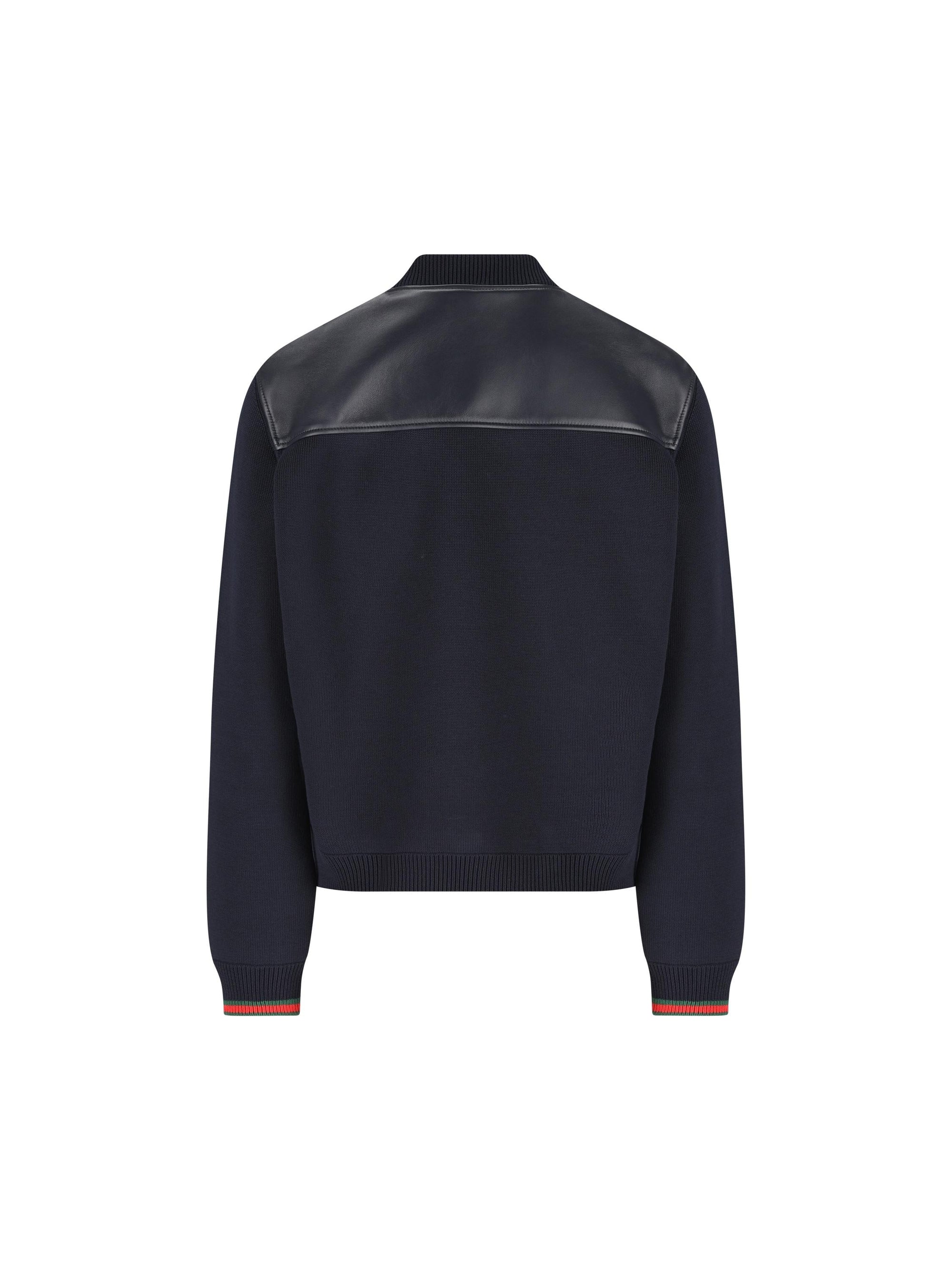 Bomber In Nappa E Maglia Gucci оригінал – Купити в Україні – вид ззаду