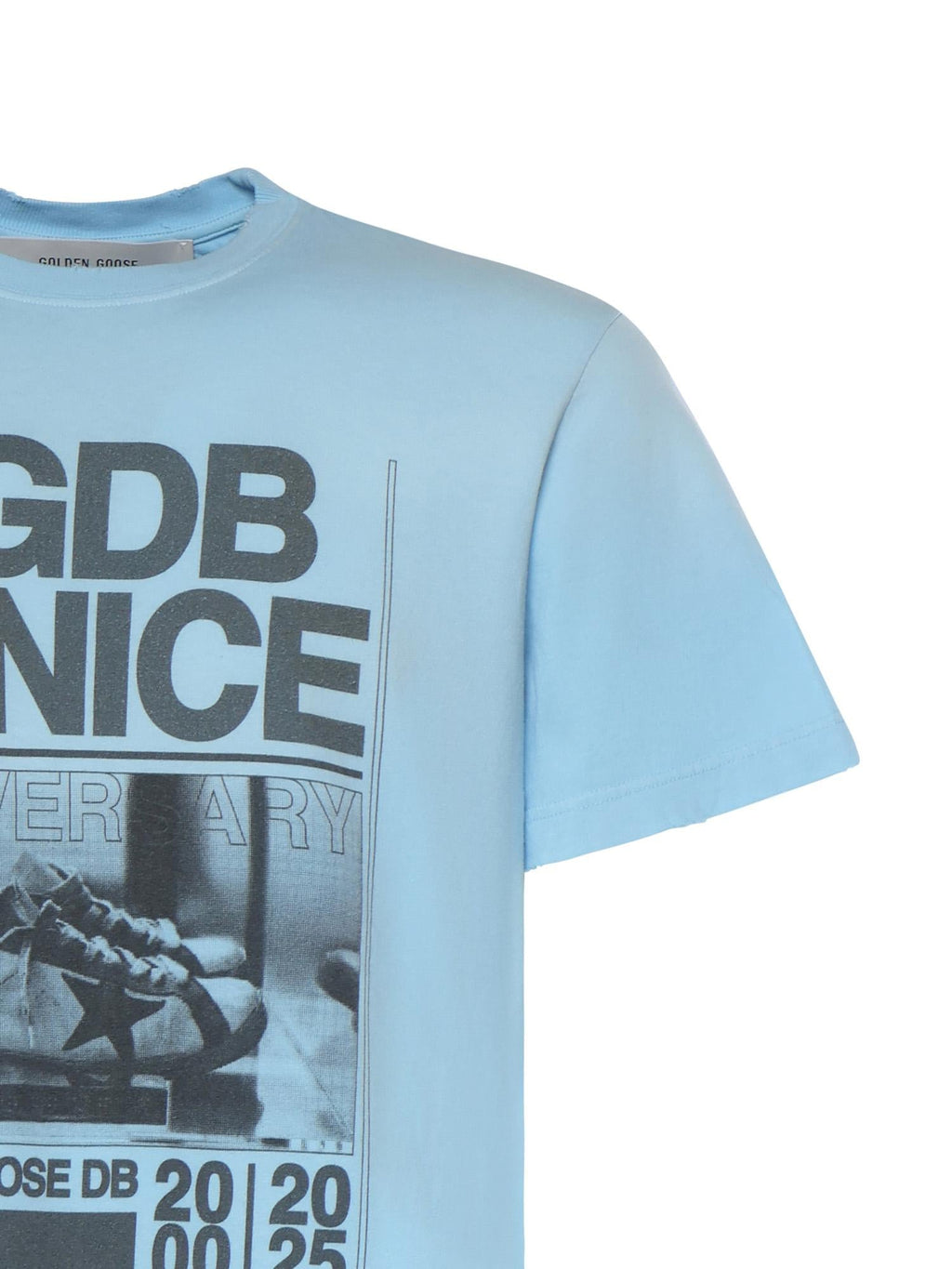 T-Shirt In Jersey DI Cotone Con Stampa Golden goose оригінал – Купити в Україні – вид ззаду