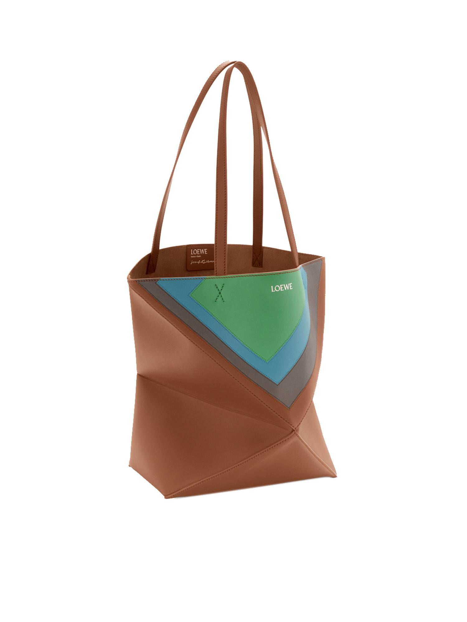 Borsa Puzzle Fold Tote Media In Nappa DI Vitello Loewe оригінал – Купити в Україні – вид ззаду