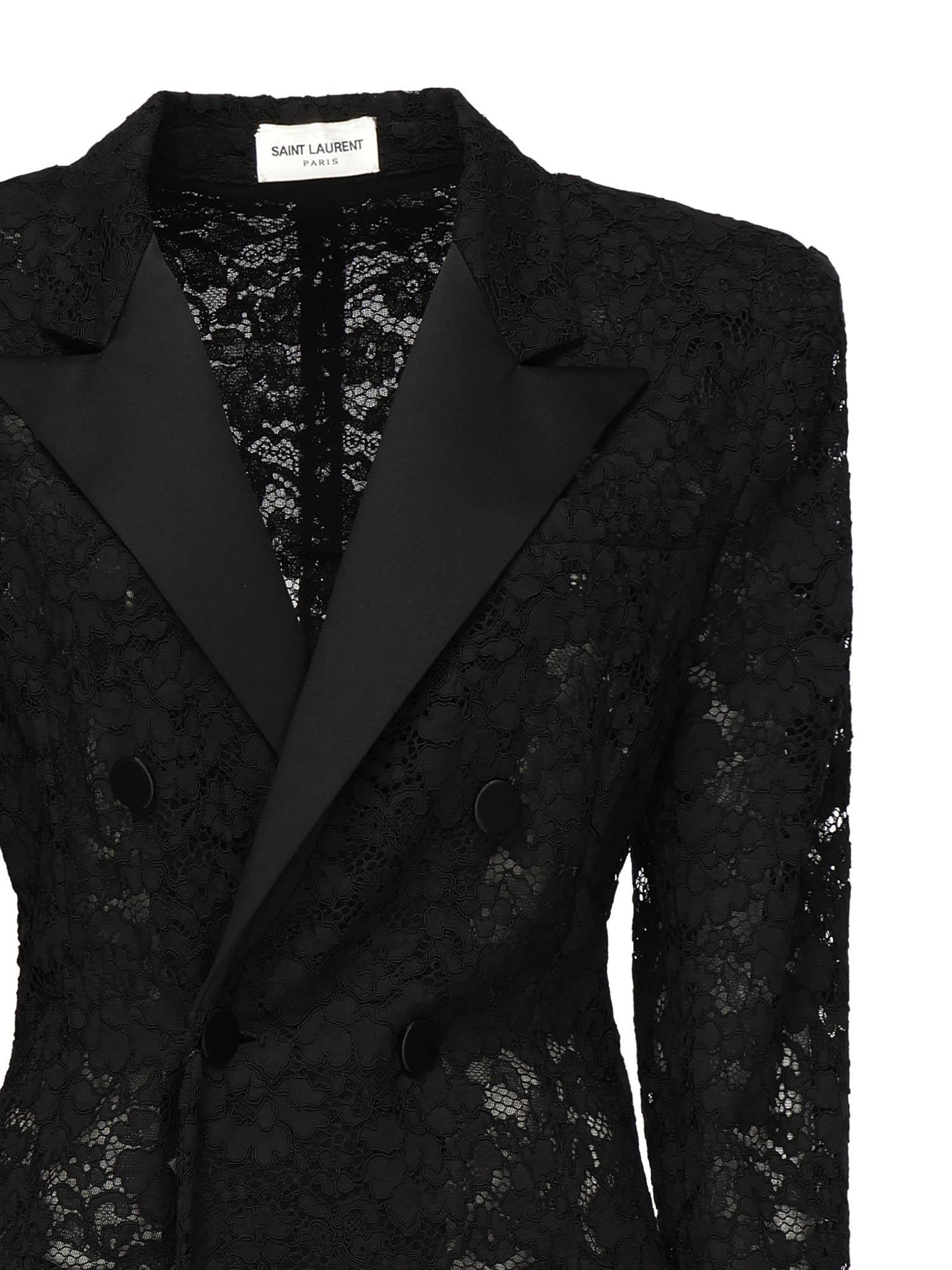 Оригінальна Blazer Smoking Doppiopetto Saint laurent – вид ззаду