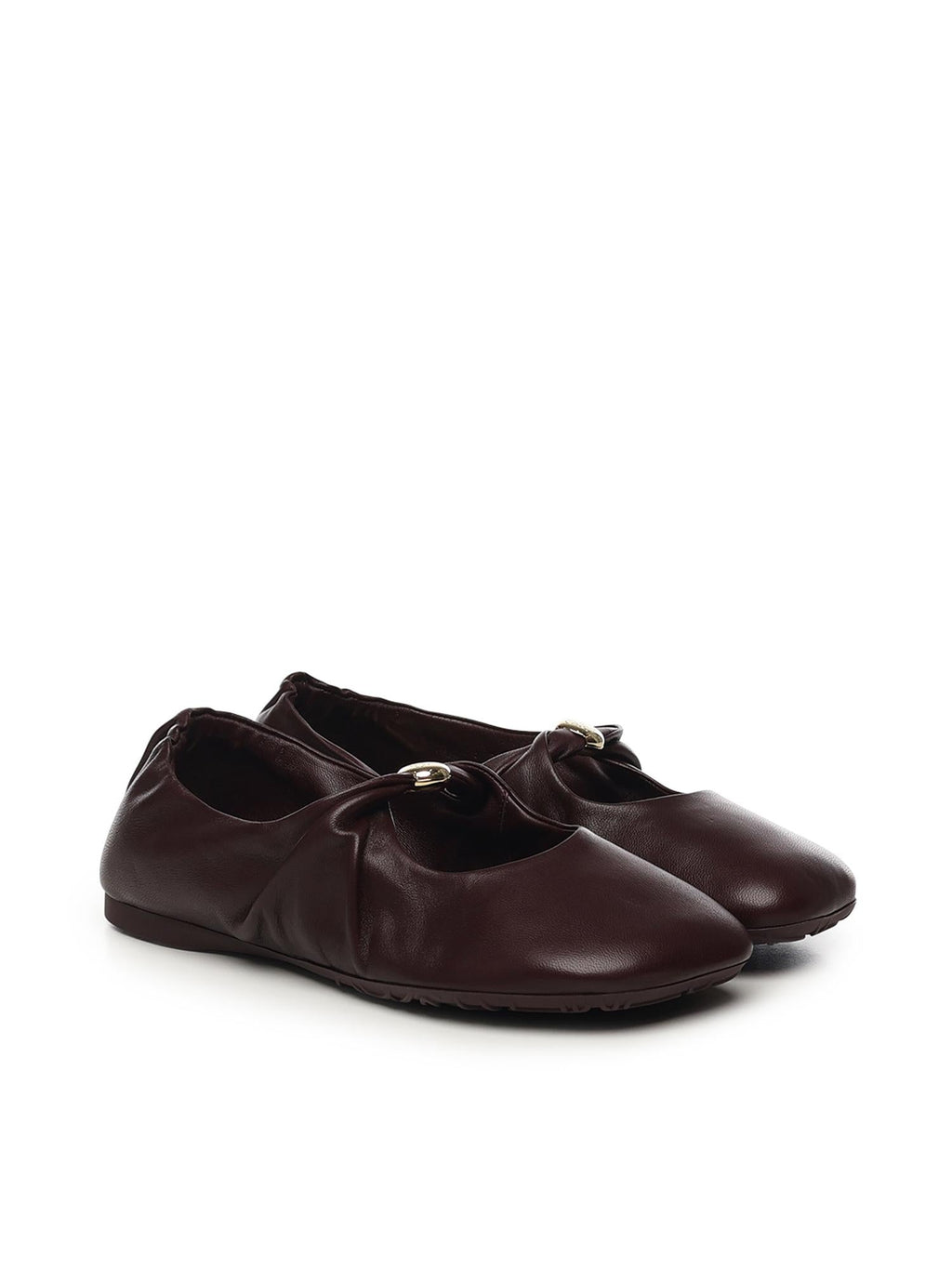 Оригінальна Ballerine Pebble In Nappa DI Agnello Loewe – вид ззаду
