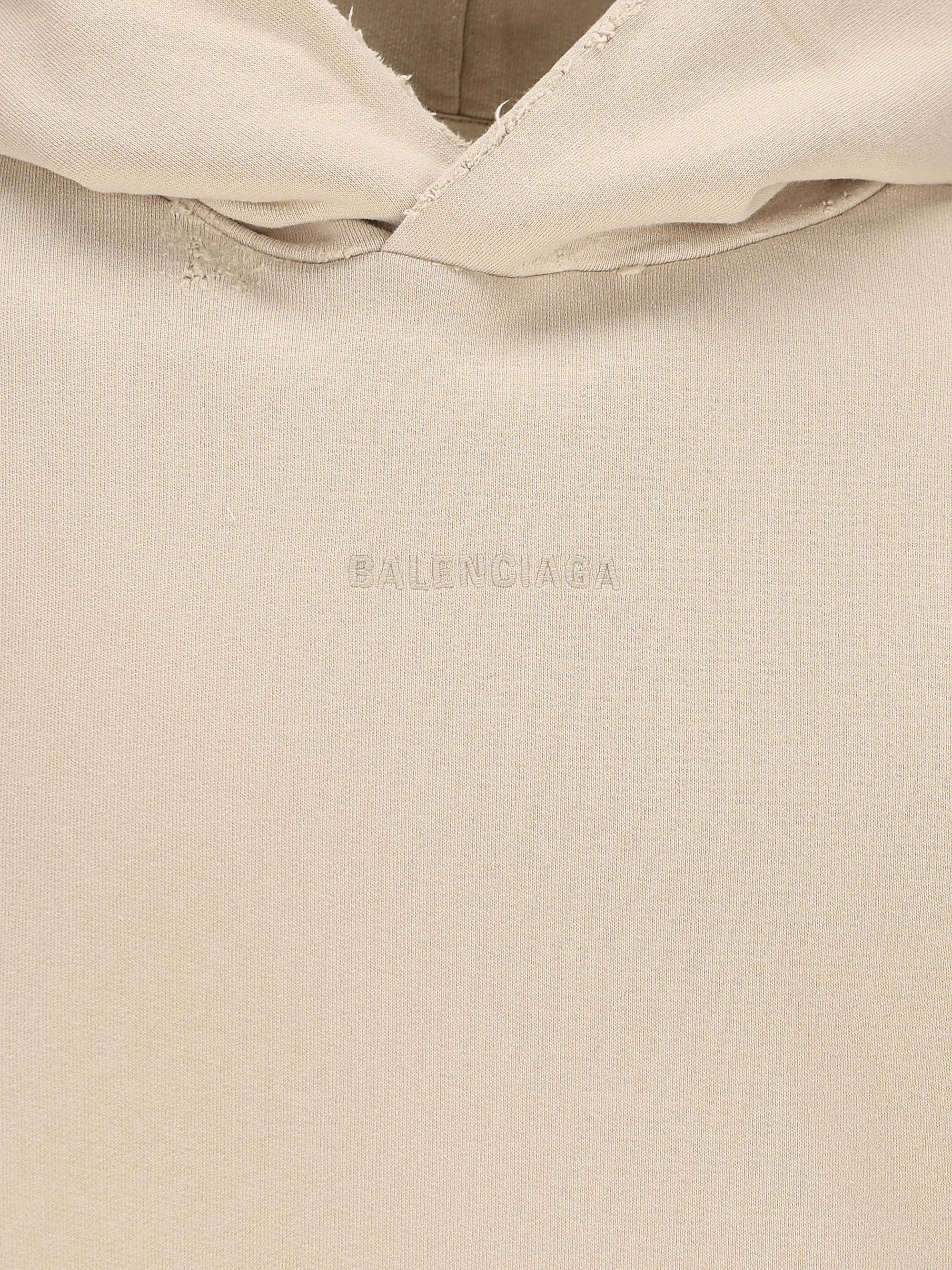 Cotton Sweatshirt Balenciaga – Гарантія оригінальності – детальний вид - BALENCIAGA