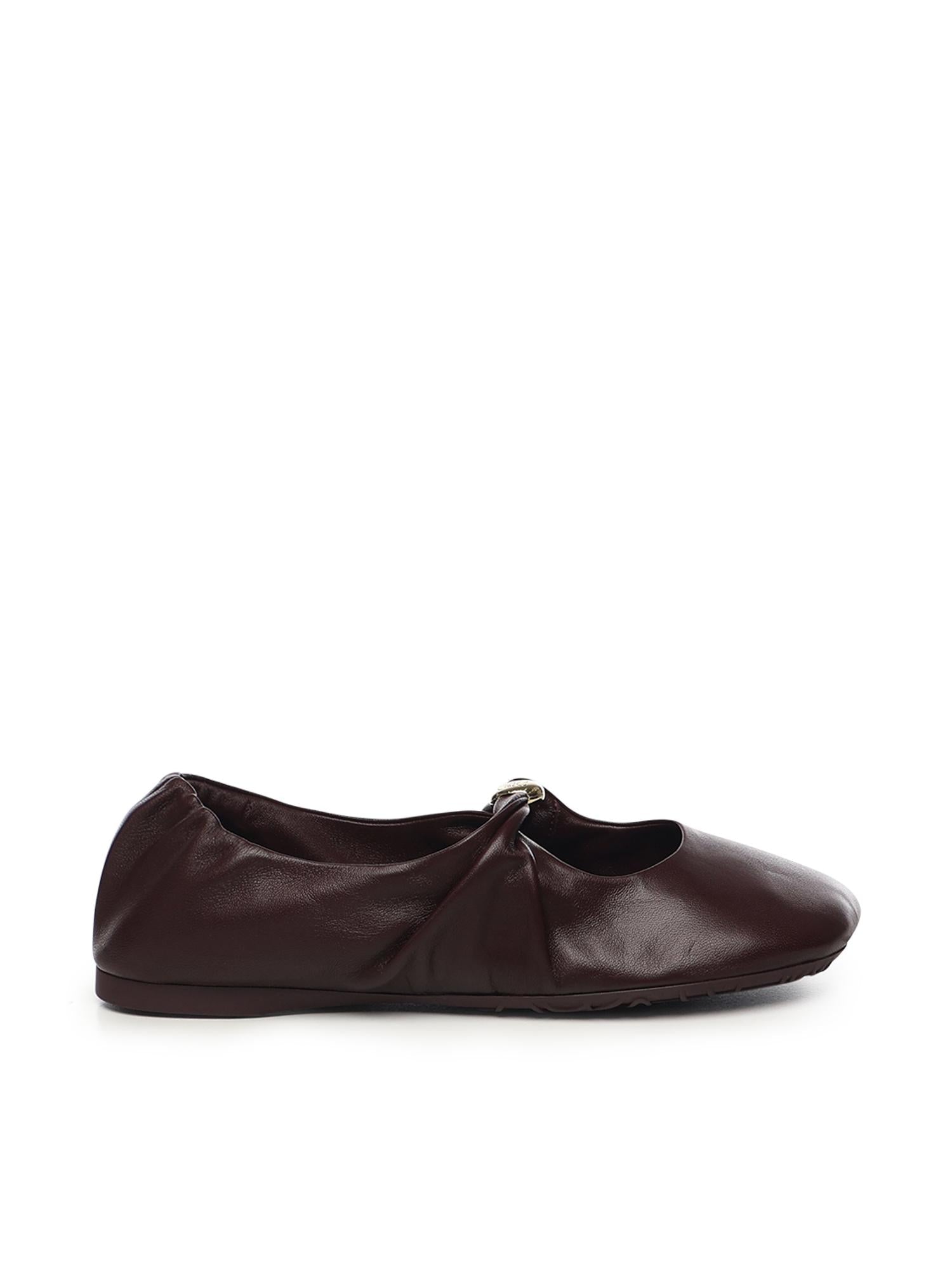 Оригінальна Ballerine Pebble In Nappa DI Agnello Loewe – боковий вид