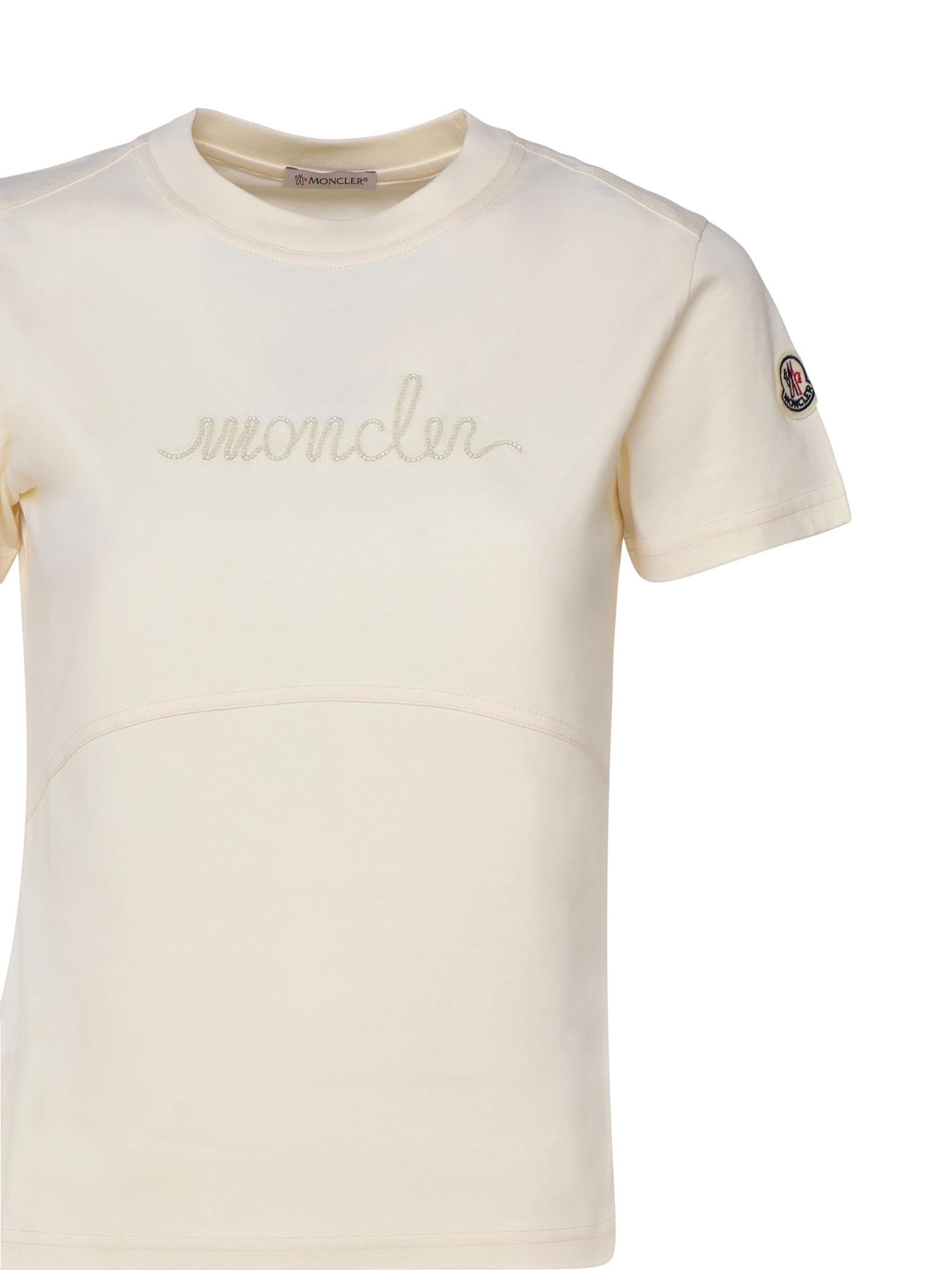 T-Shirt In Cotone Moncler – Гарантія оригінальності – вид ззаду
