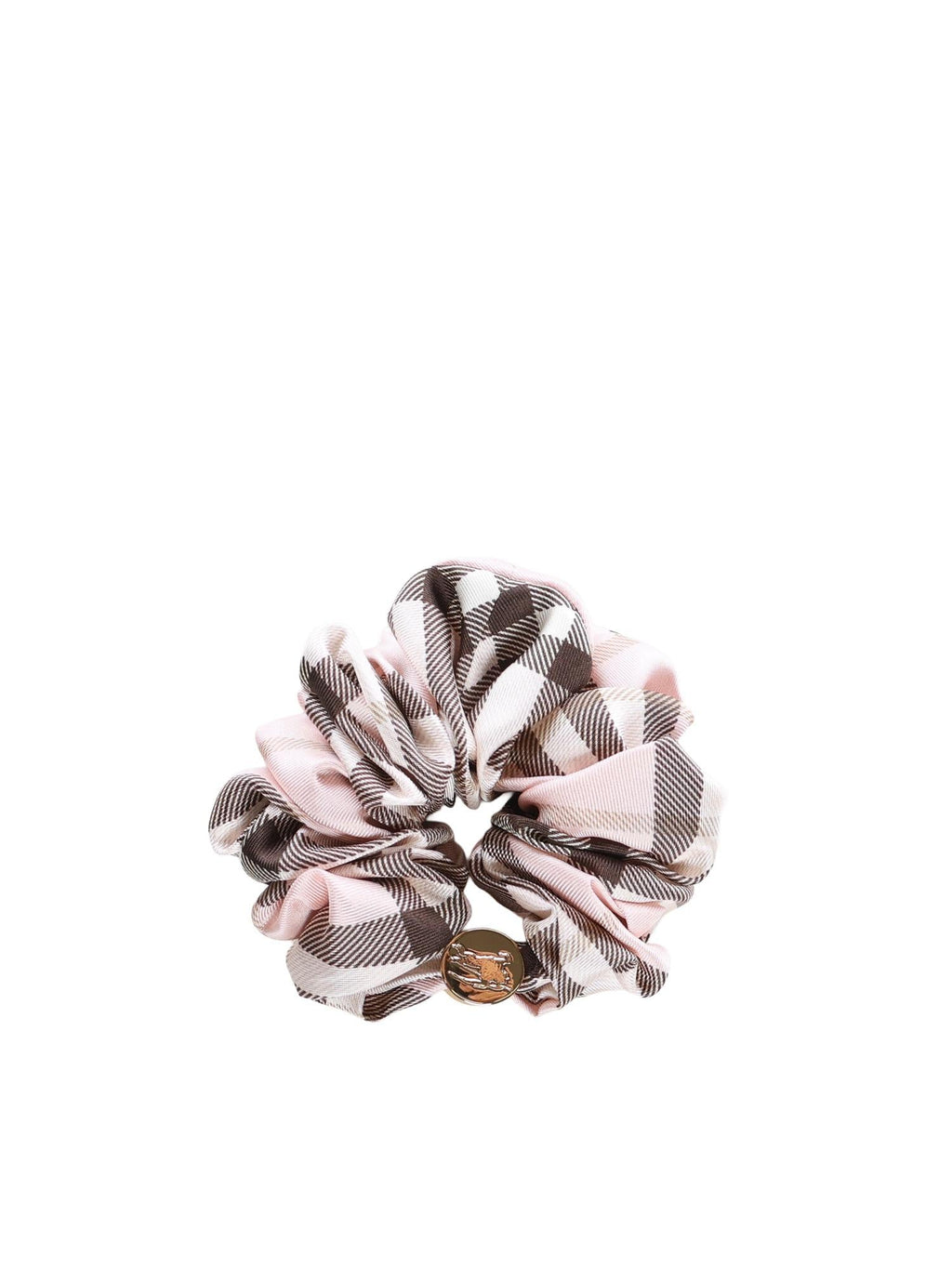 Оригінальна Scrunchie In Seta Check Burberry – боковий вид