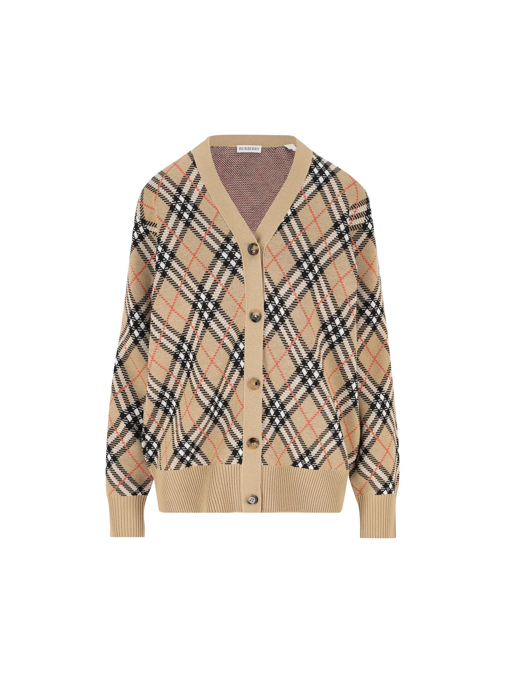 Wool Blend Cardigan Burberry – Гарантія оригінальності – боковий вид