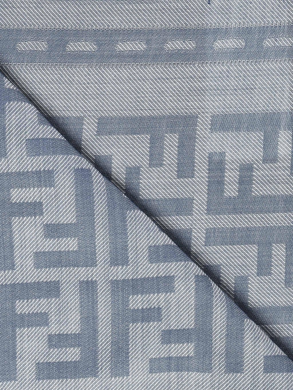 Scialle Ff Jacquard In Lana Fendi – Гарантія оригінальності – вид ззаду