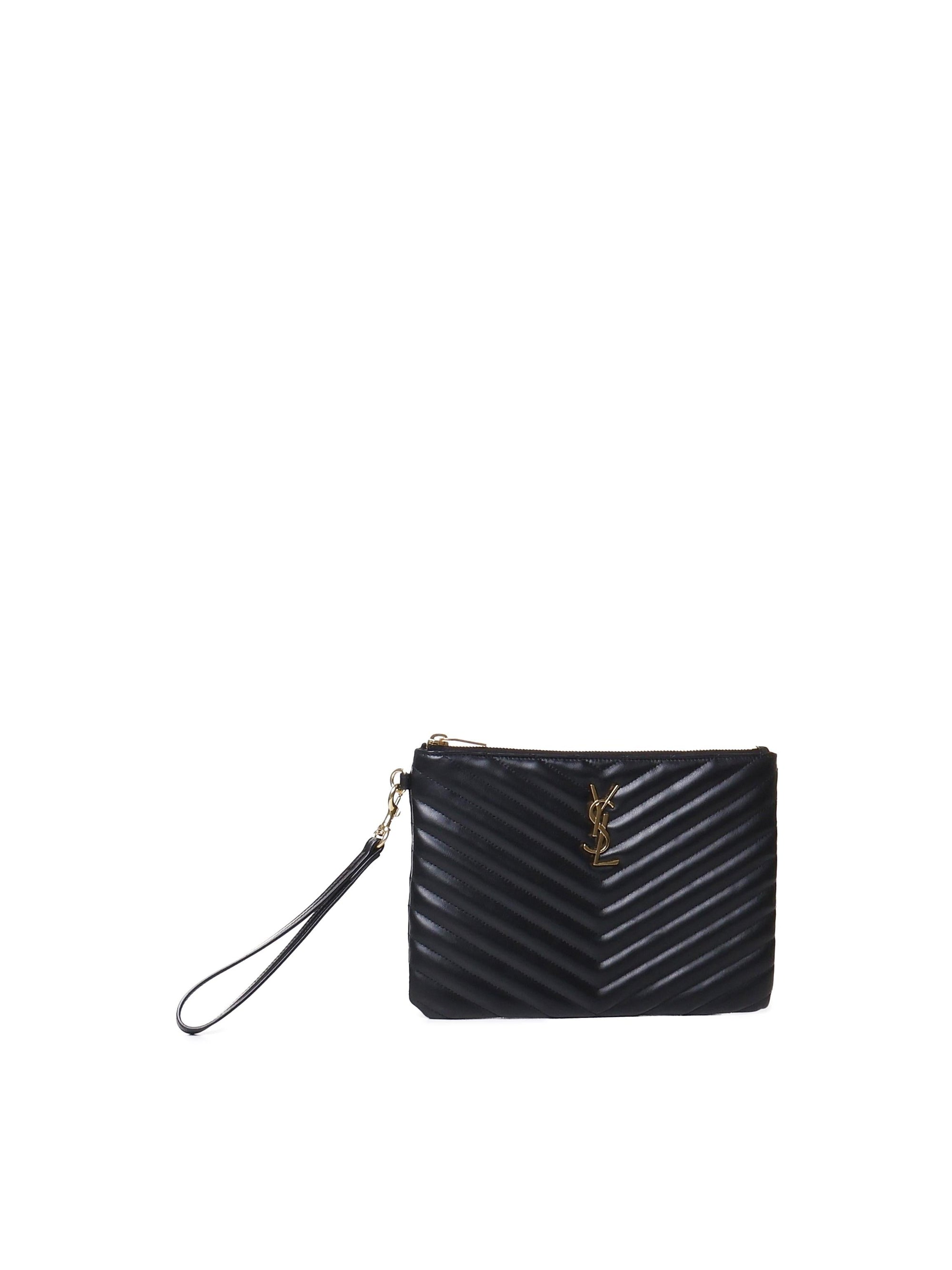 Pouch Monogram Cassandre Matelassè Astuccio In Pelle Goffrata Saint laurent оригінал – Купити в Україні – вид ззаду