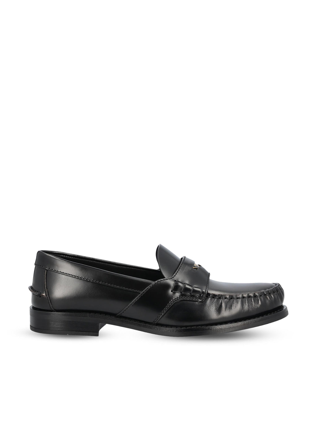 Оригінальна Polished Leather Loafers Prada – боковий вид